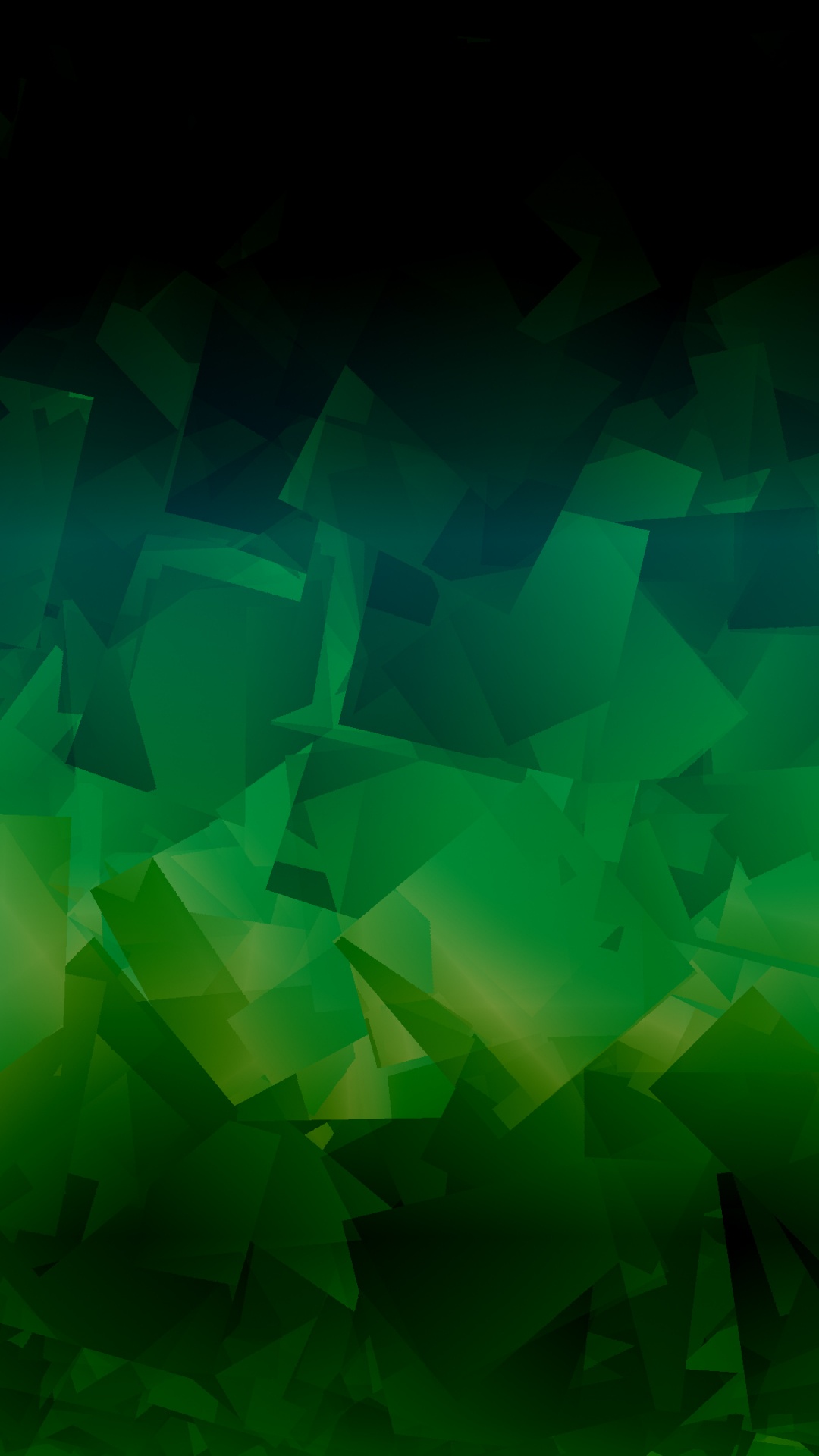 Green 3 d Image of a Black Surface. Wallpaper in 1080x1920 Resolution
