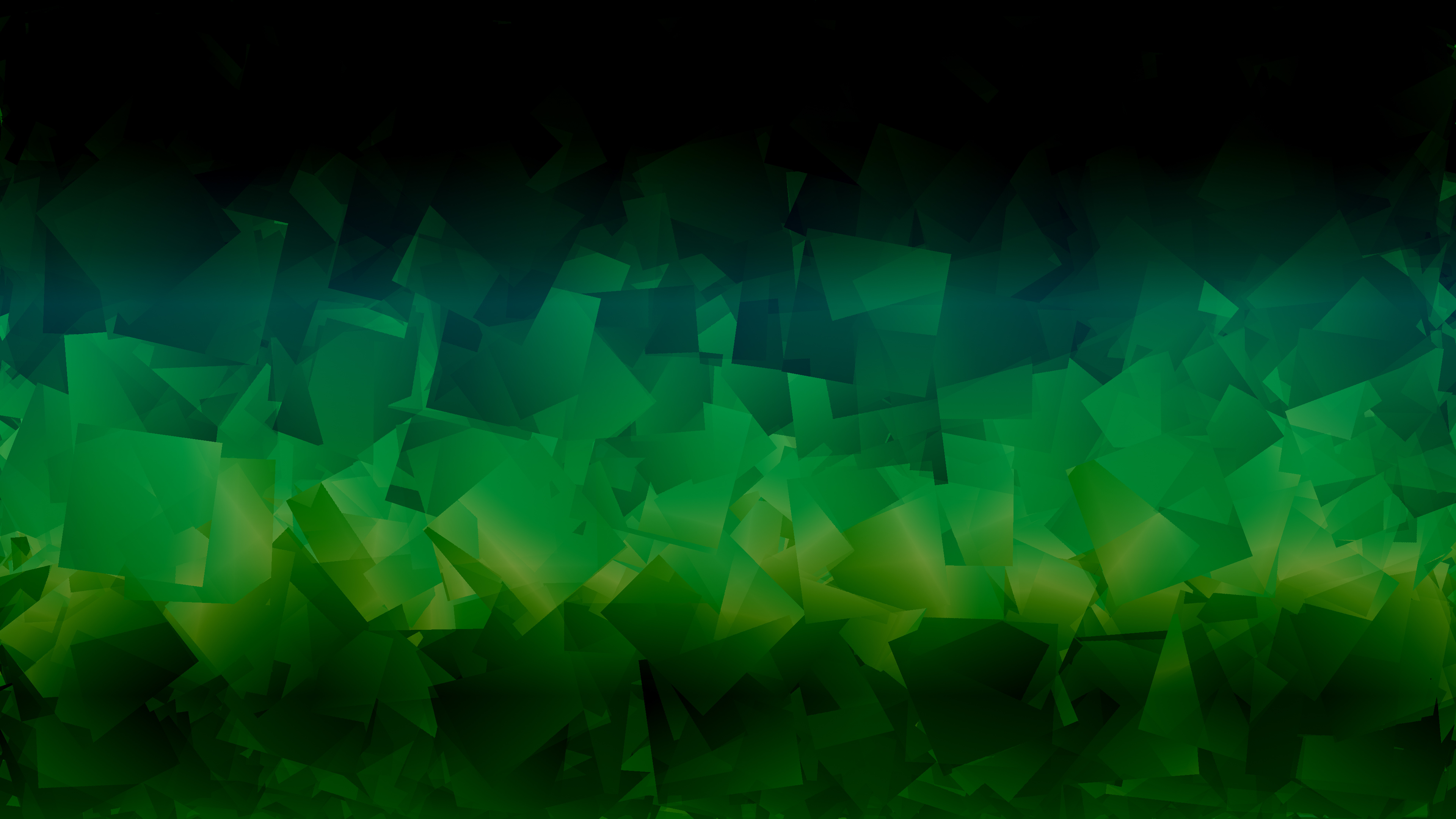 Green 3 d Image of a Black Surface. Wallpaper in 3840x2160 Resolution
