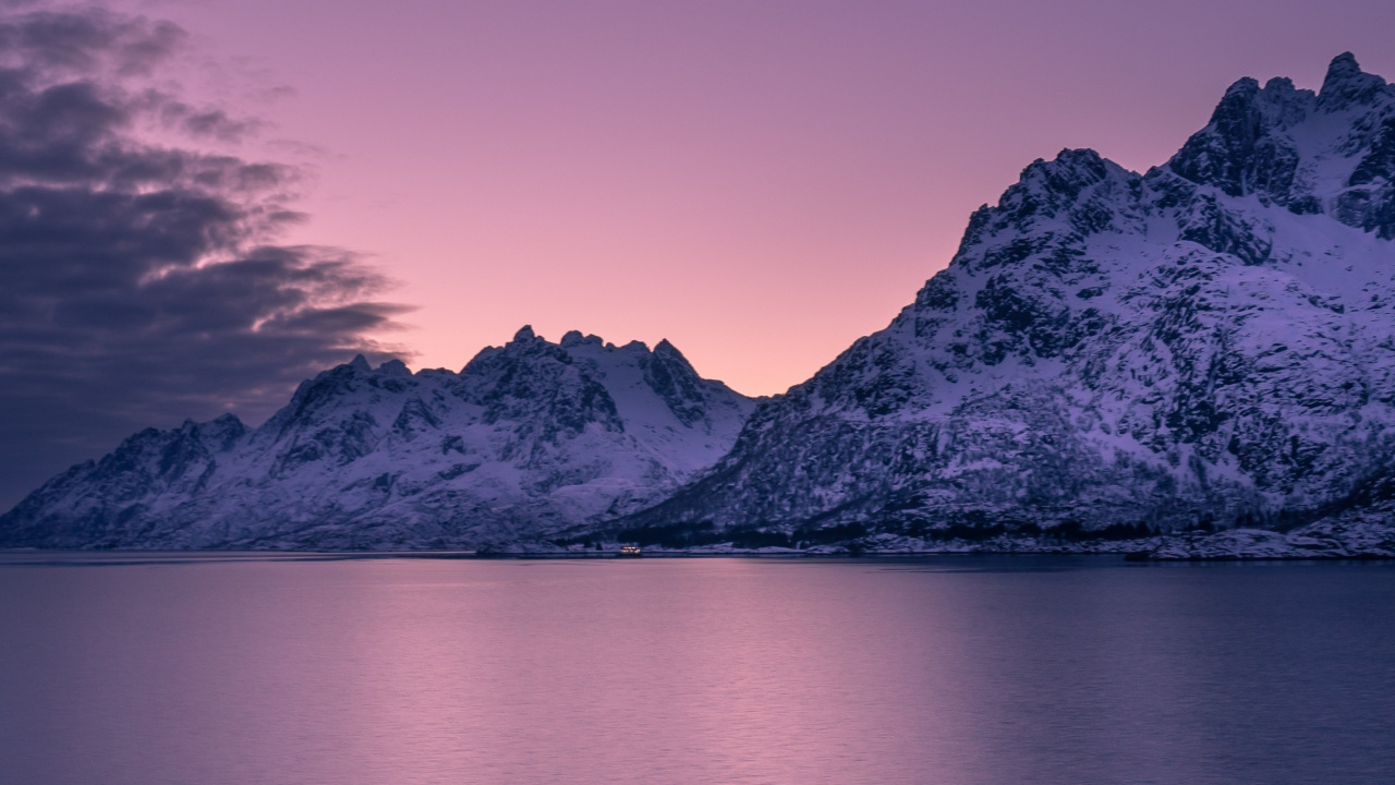 Nature, Blue, Mountain, Mountainous Landforms, Mountain Range. Wallpaper in 1280x720 Resolution