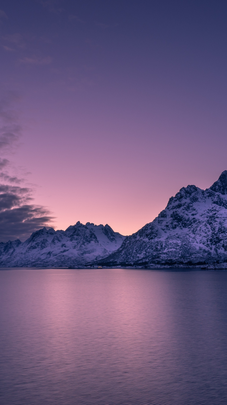 Nature, Blue, Mountain, Mountainous Landforms, Mountain Range. Wallpaper in 750x1334 Resolution