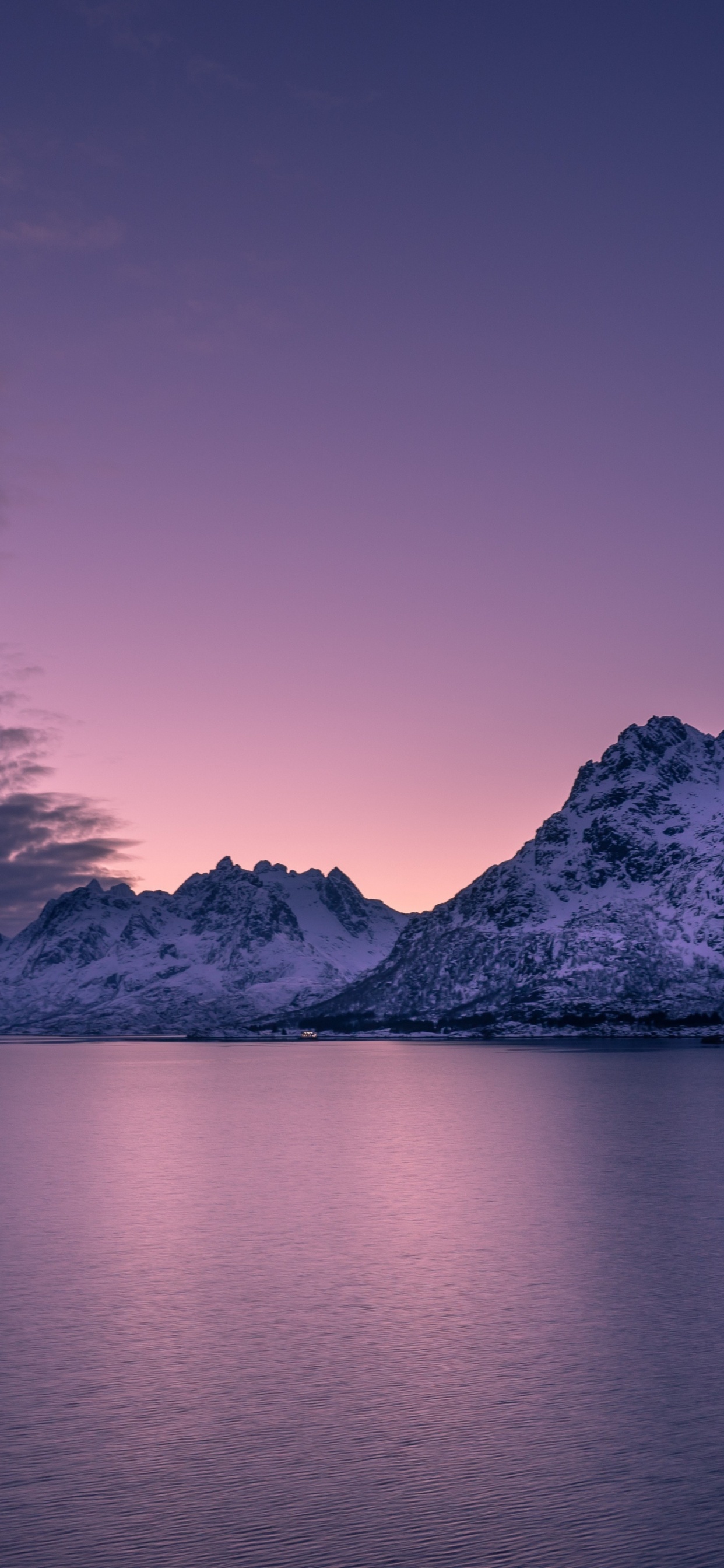 性质, 多山的地貌, 山脉, 地平线, 紫色的 壁纸 1242x2688 允许