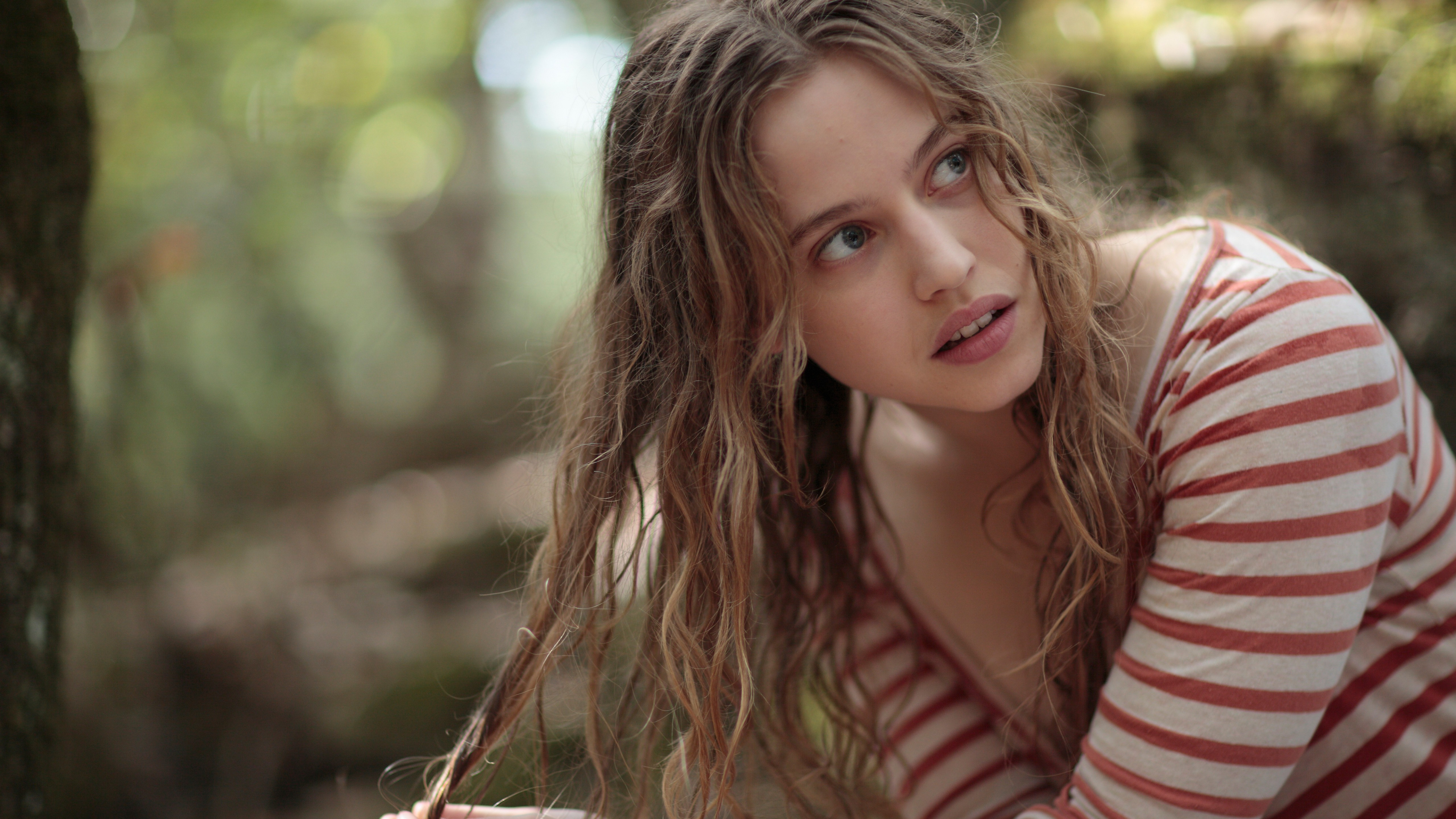 Lou de Laage, Lou de Lage, The Wait, Actor, Lip. Wallpaper in 3840x2160 Resolution