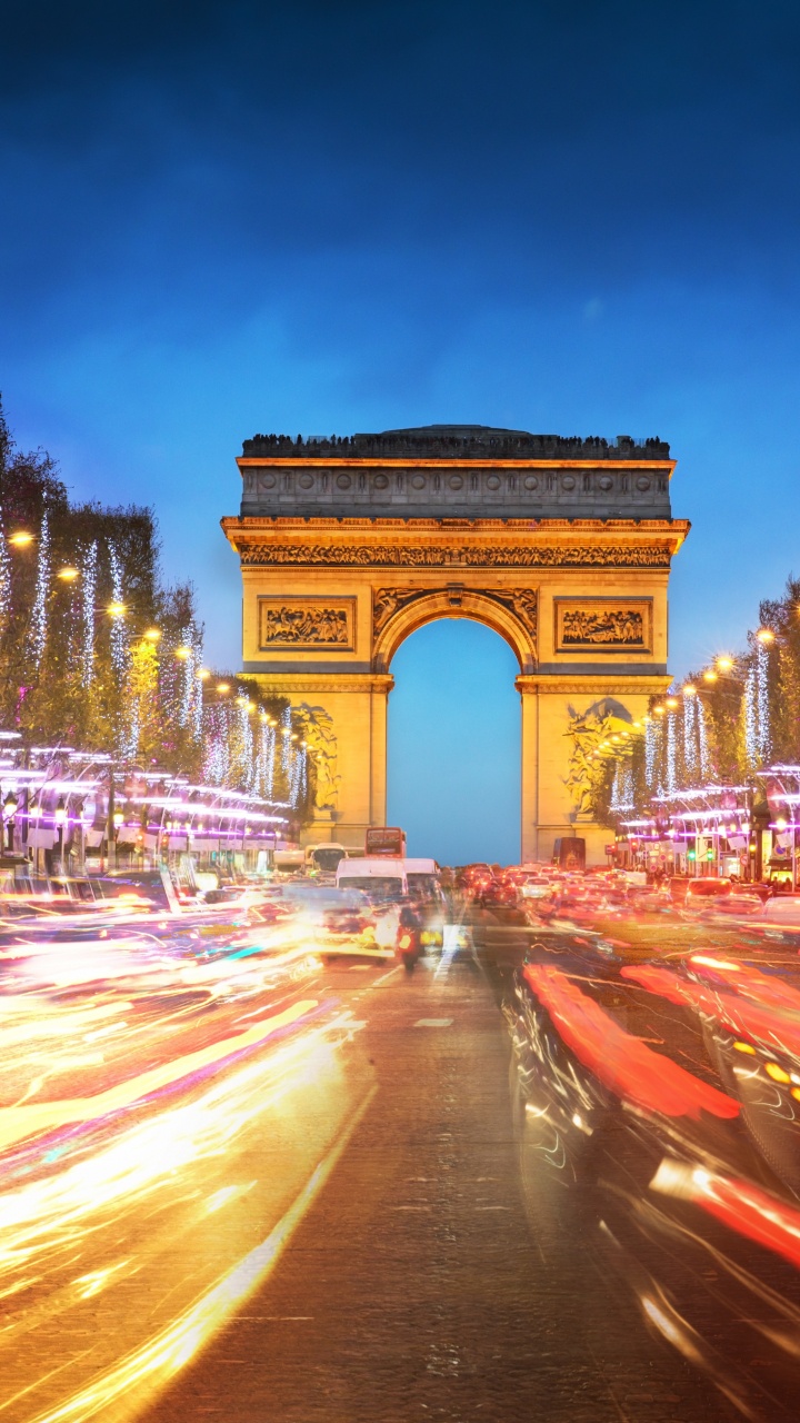 Time Lapse Photography of Cars on Road During Night Time. Wallpaper in 720x1280 Resolution