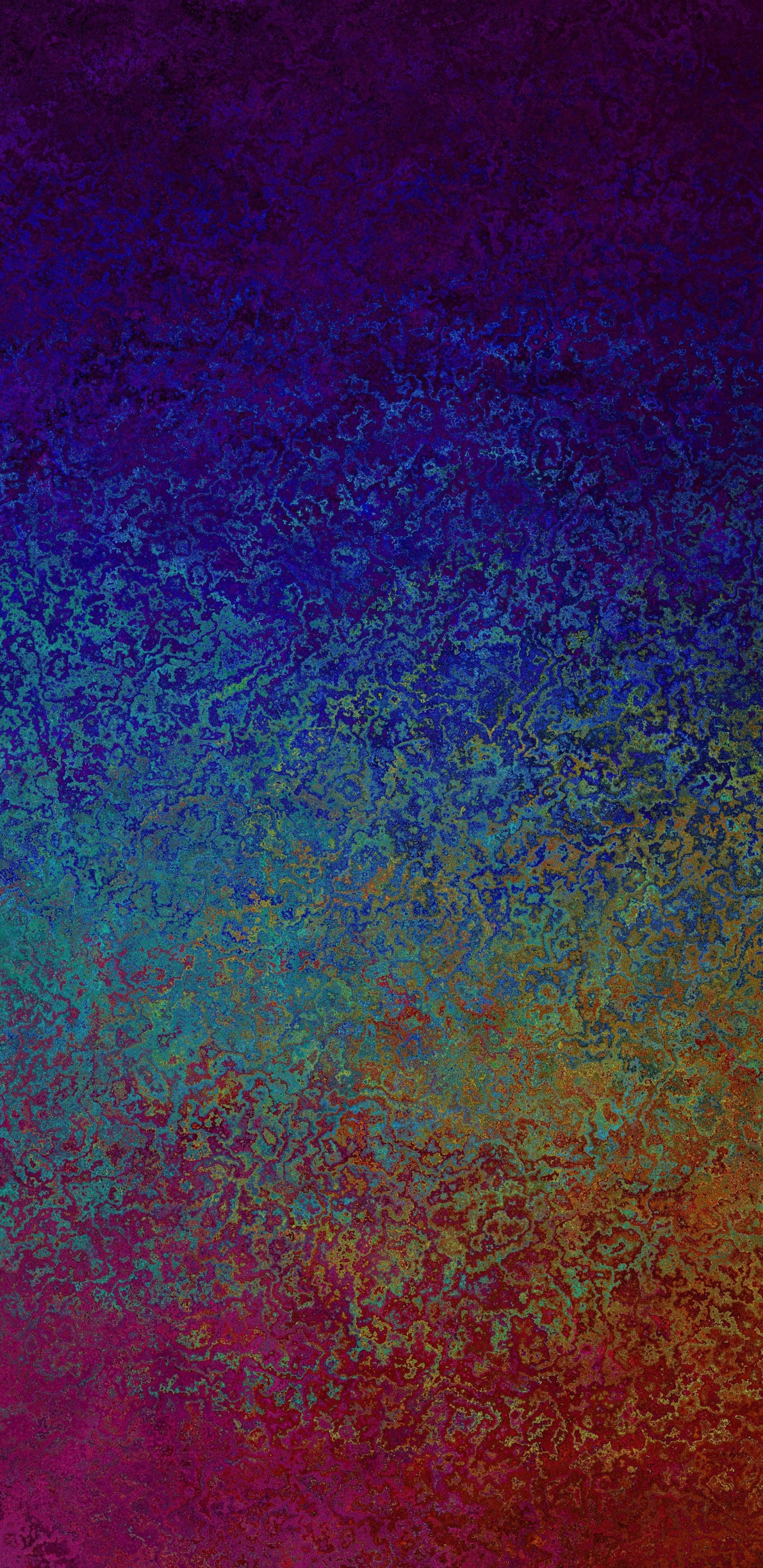 Abstrakte Kunst, Blau, Farbigkeit, Gelb, Purpur. Wallpaper in 1440x2960 Resolution