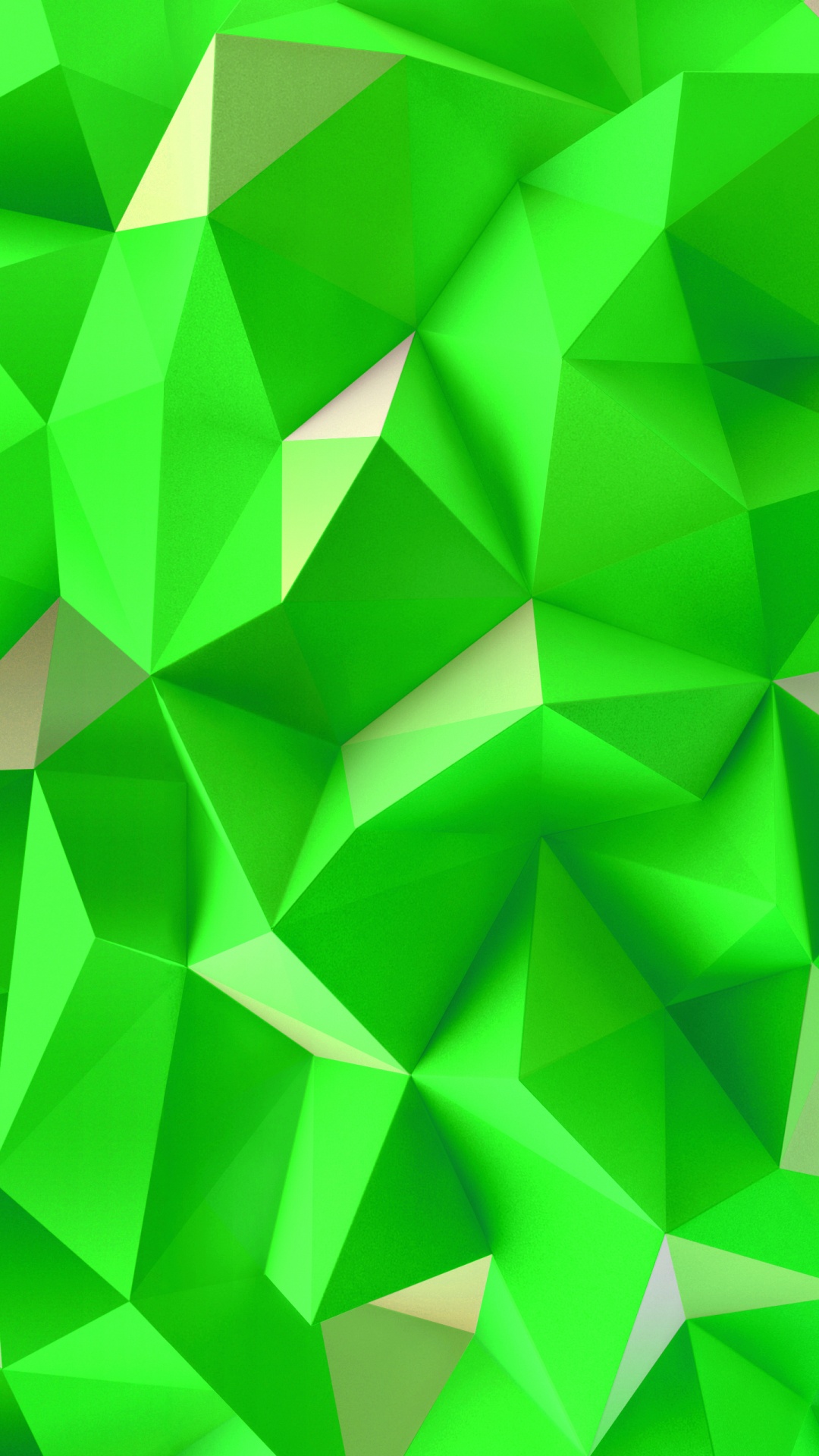 Grüne Und Gelbe Abstrakte Malerei. Wallpaper in 1080x1920 Resolution