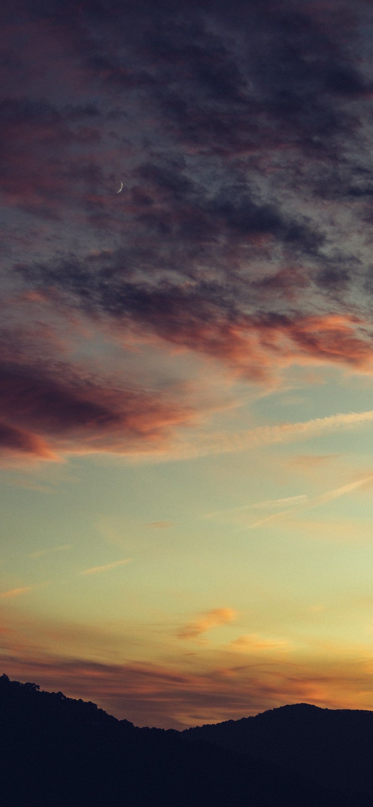 Cumulus, Afterglow, Horizon, Atmosphère, Soir. Wallpaper in 1242x2688 Resolution