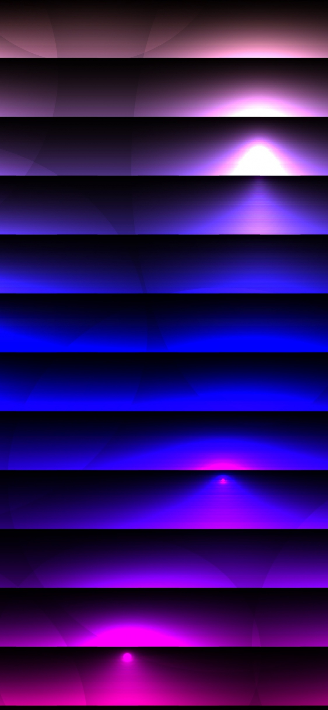 Luz Rayada Morada y Blanca. Wallpaper in 1125x2436 Resolution