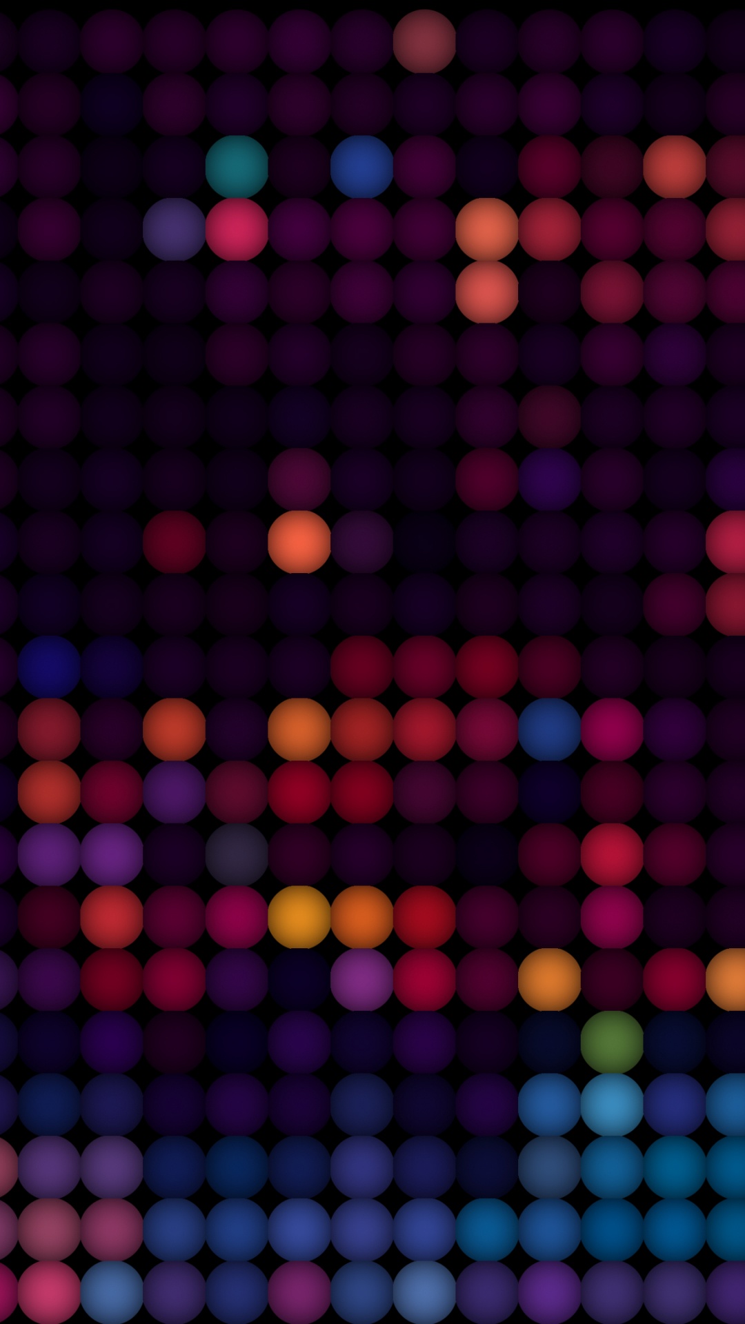 Rote Gelbe Und Blaue Tupfenillustration. Wallpaper in 1080x1920 Resolution