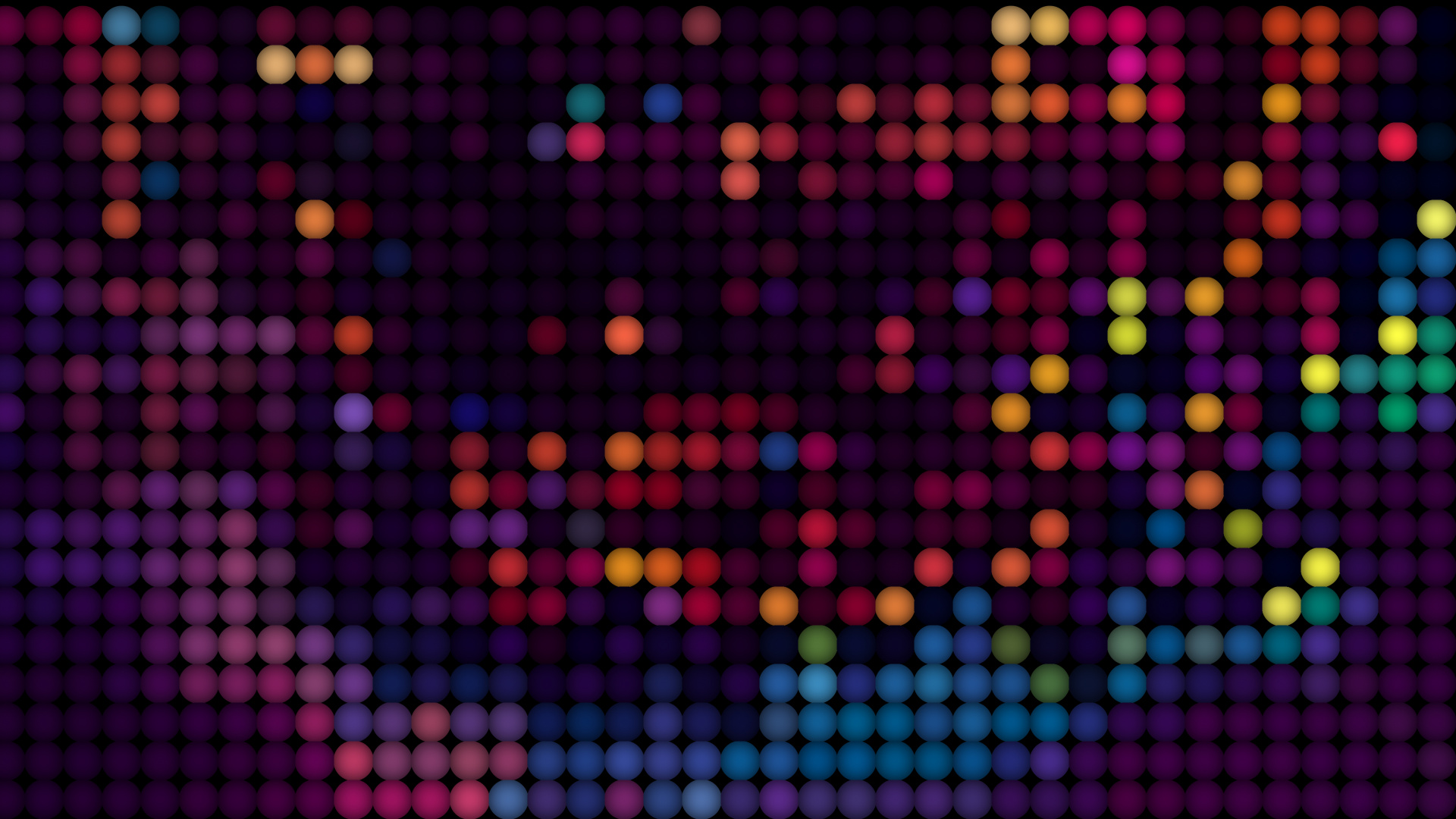 Red Yellow and Blue Polka Dot Illustration. Wallpaper in 1920x1080 Resolution