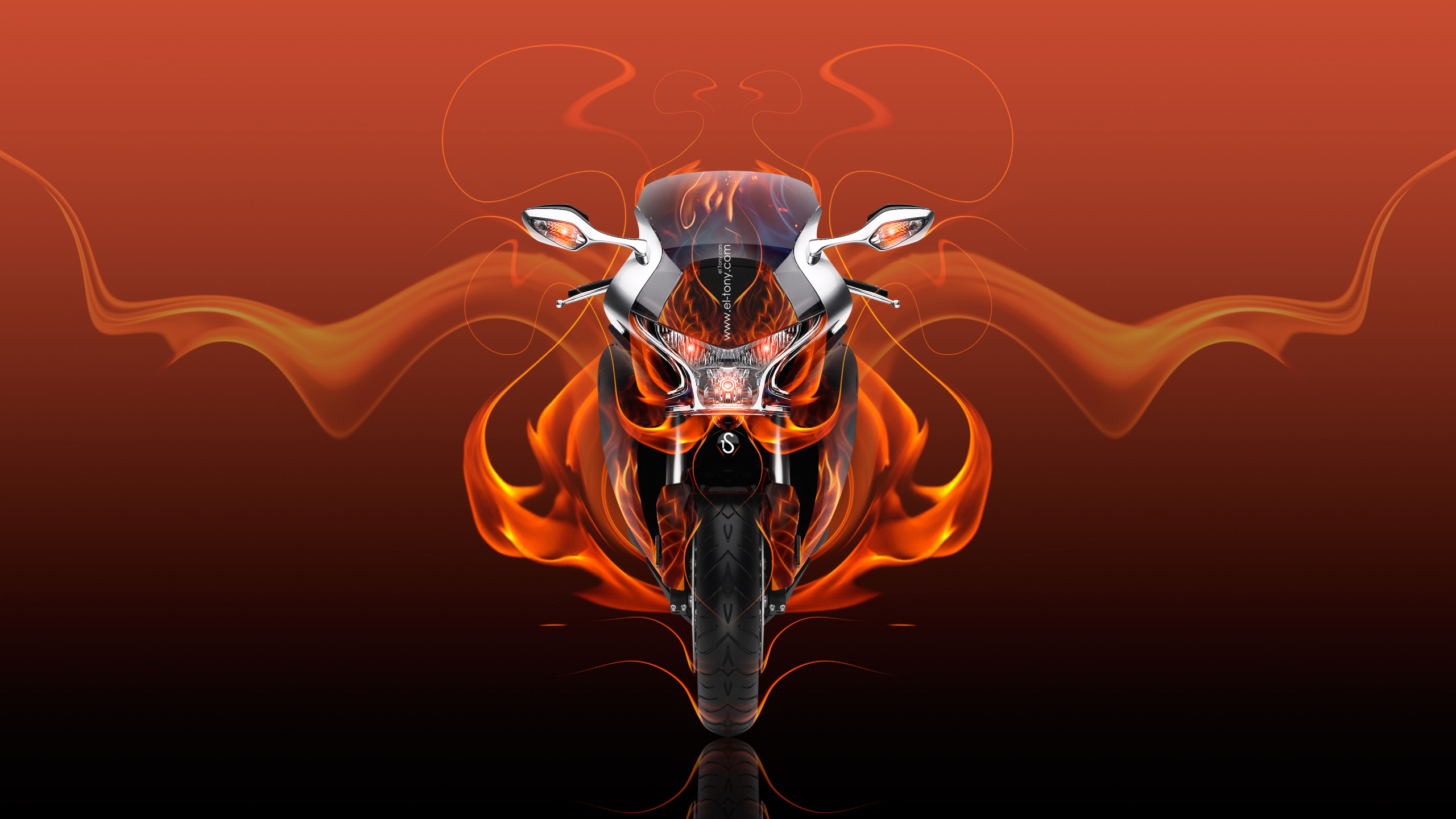 Man in Black and White Helmet Illustration. Wallpaper in 2560x1440 Resolution