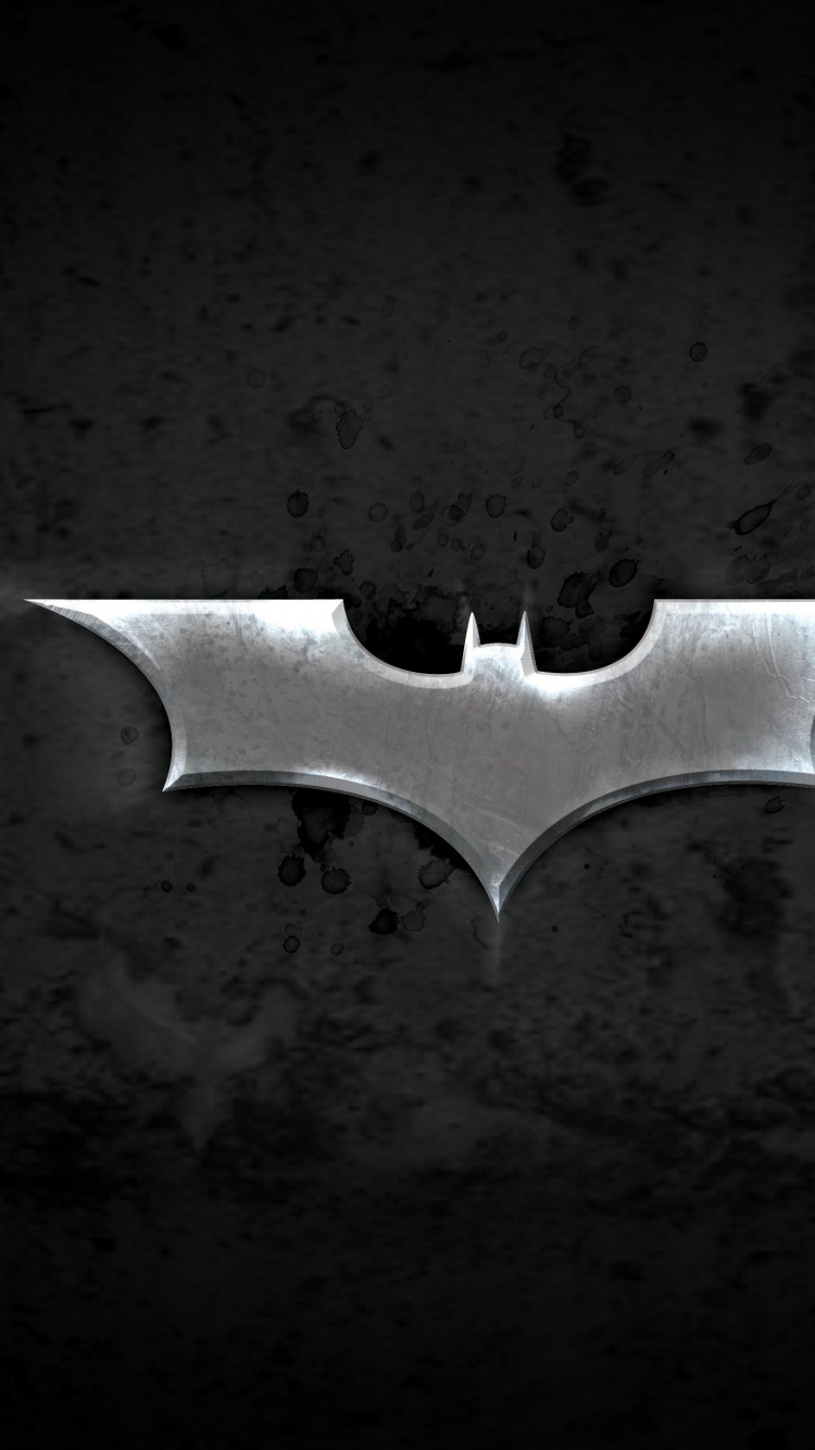 蝙蝠侠, Ios, 黑色和白色的, 单色模式, 黑色的 壁纸 750x1334 允许