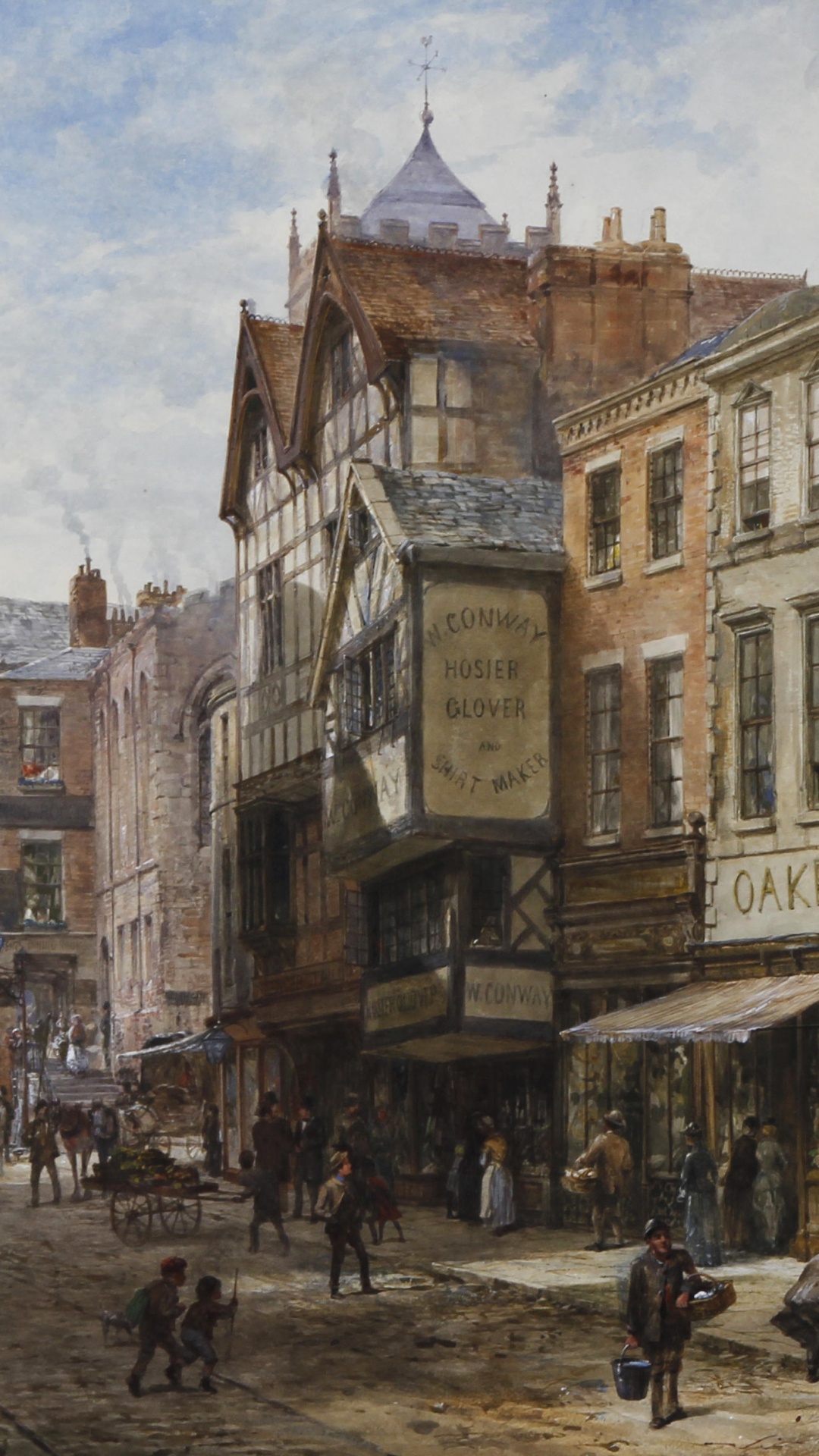 People Walking on Street Near Building During Daytime. Wallpaper in 1080x1920 Resolution