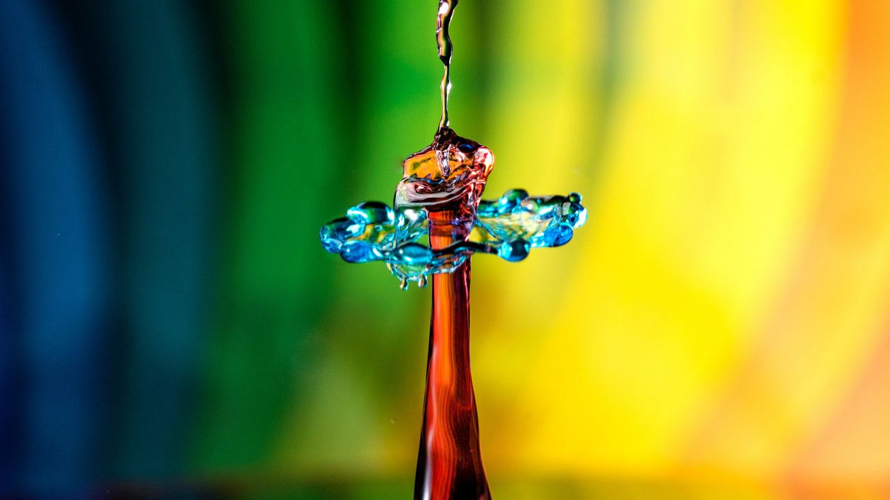 Wasser, Flüssigkeit, Apple, Verzierung, Äpfeln. Wallpaper in 1280x720 Resolution