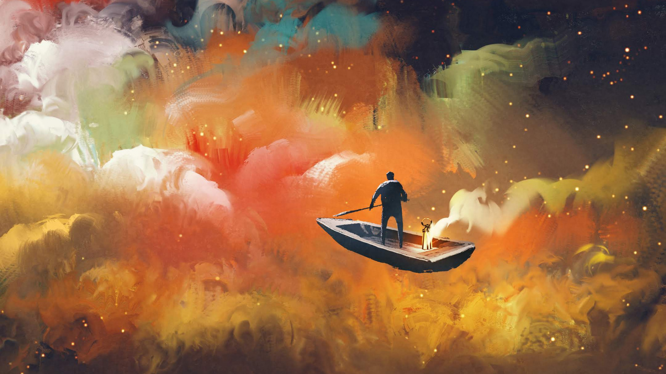 Huawei, Honor Play, Voyage Dans L'espace, Art, Espace Extérieur. Wallpaper in 1366x768 Resolution