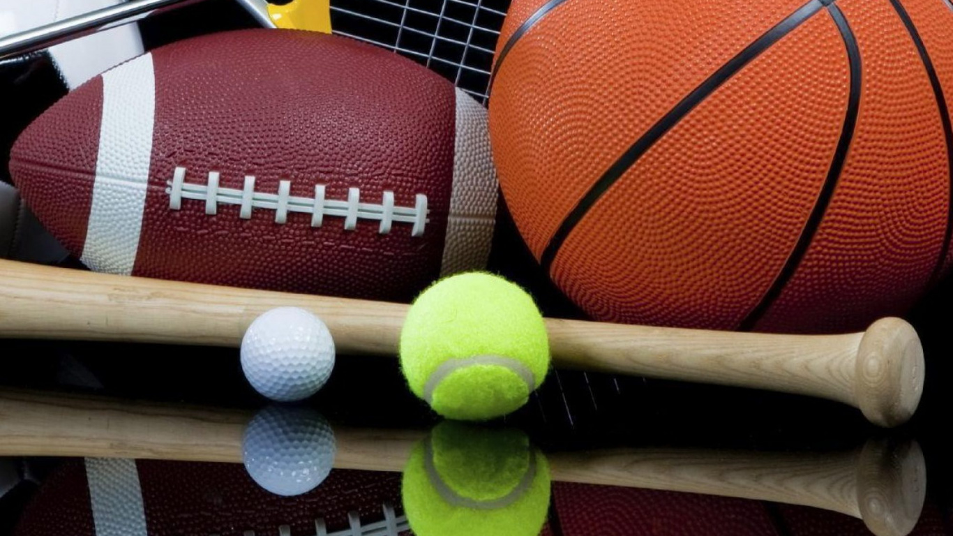 Green Tennis Ball on White Metal Rack. Wallpaper in 1366x768 Resolution