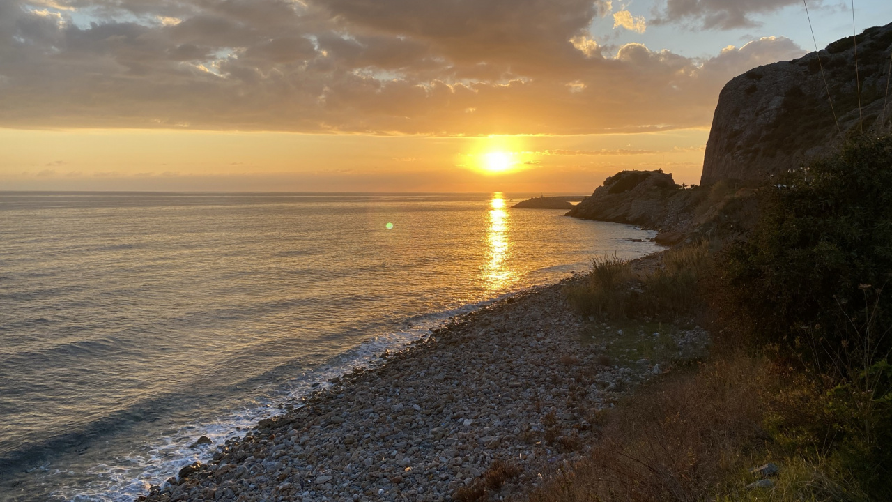Coast, Cloud, Water, Water Resources, Afterglow. Wallpaper in 1280x720 Resolution