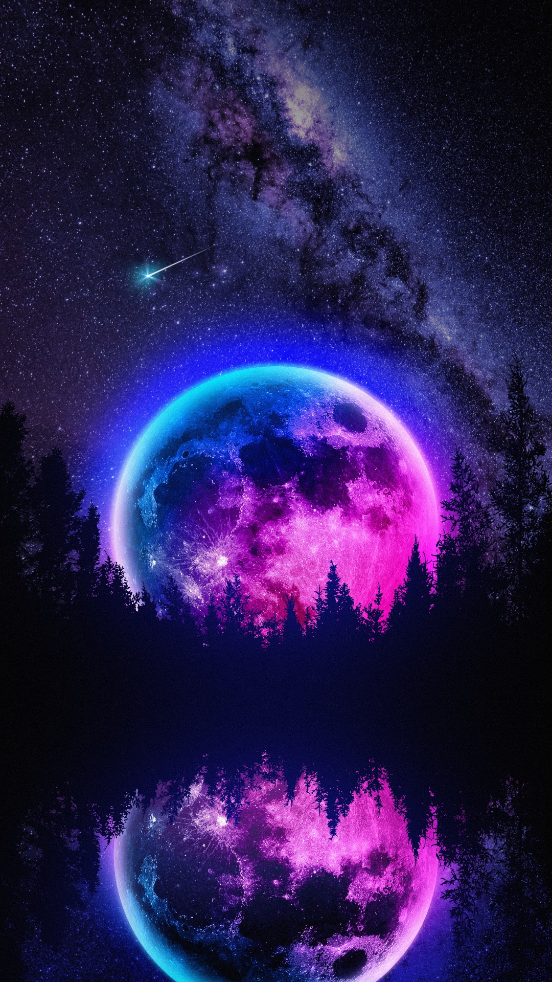 Full Moon, Supermoon, Moon, Earth, Planet. Wallpaper in 1080x1920 Resolution