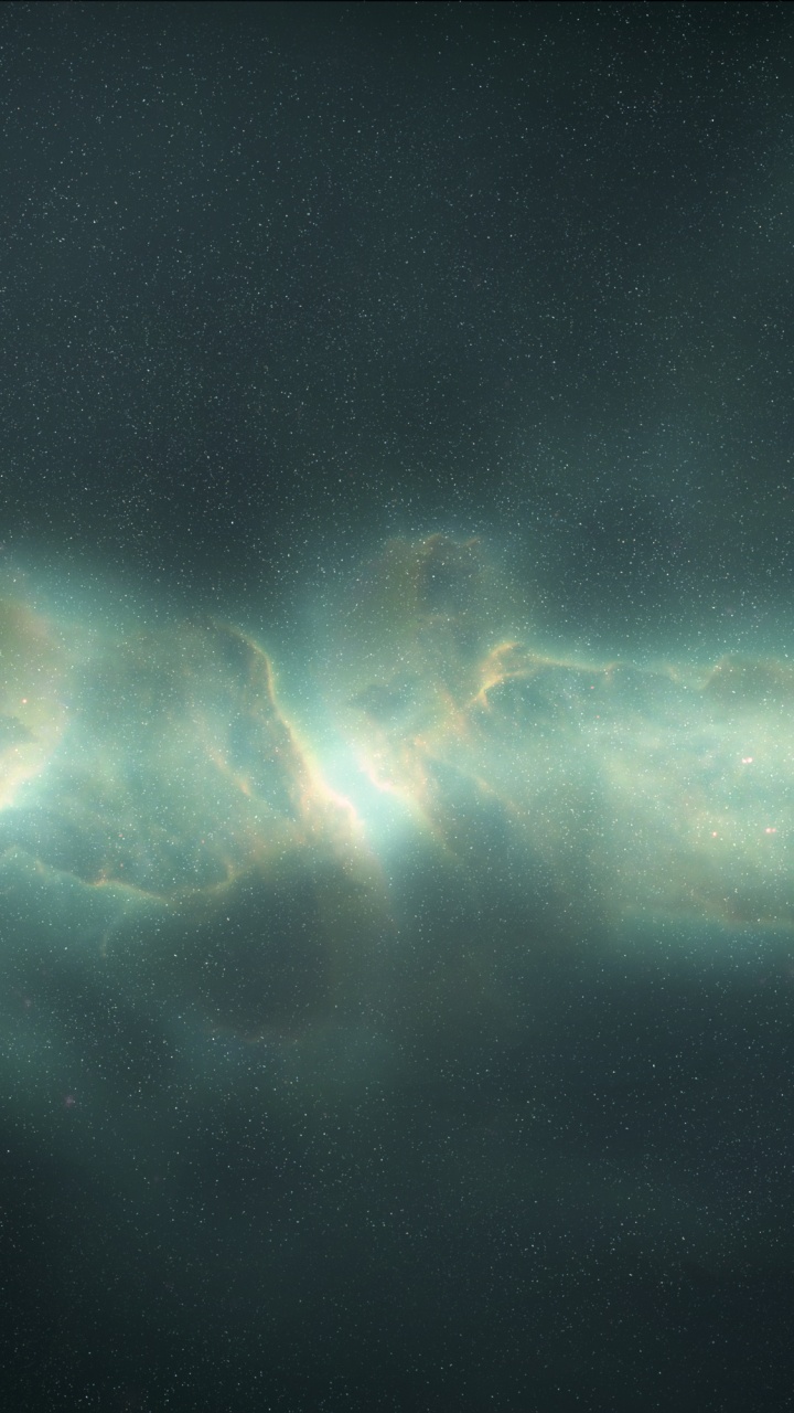 Illustration de la Galaxie Bleue et Blanche. Wallpaper in 720x1280 Resolution