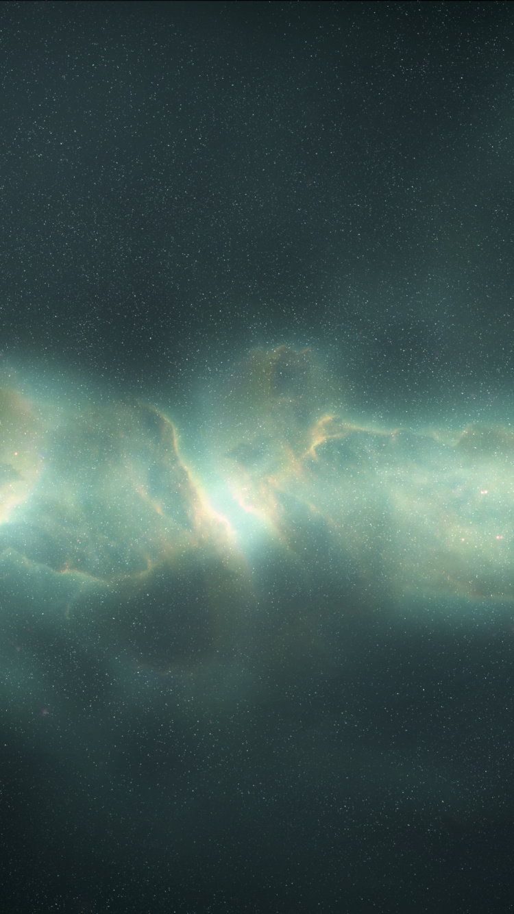 Blue and White Galaxy Illustration. Wallpaper in 750x1334 Resolution