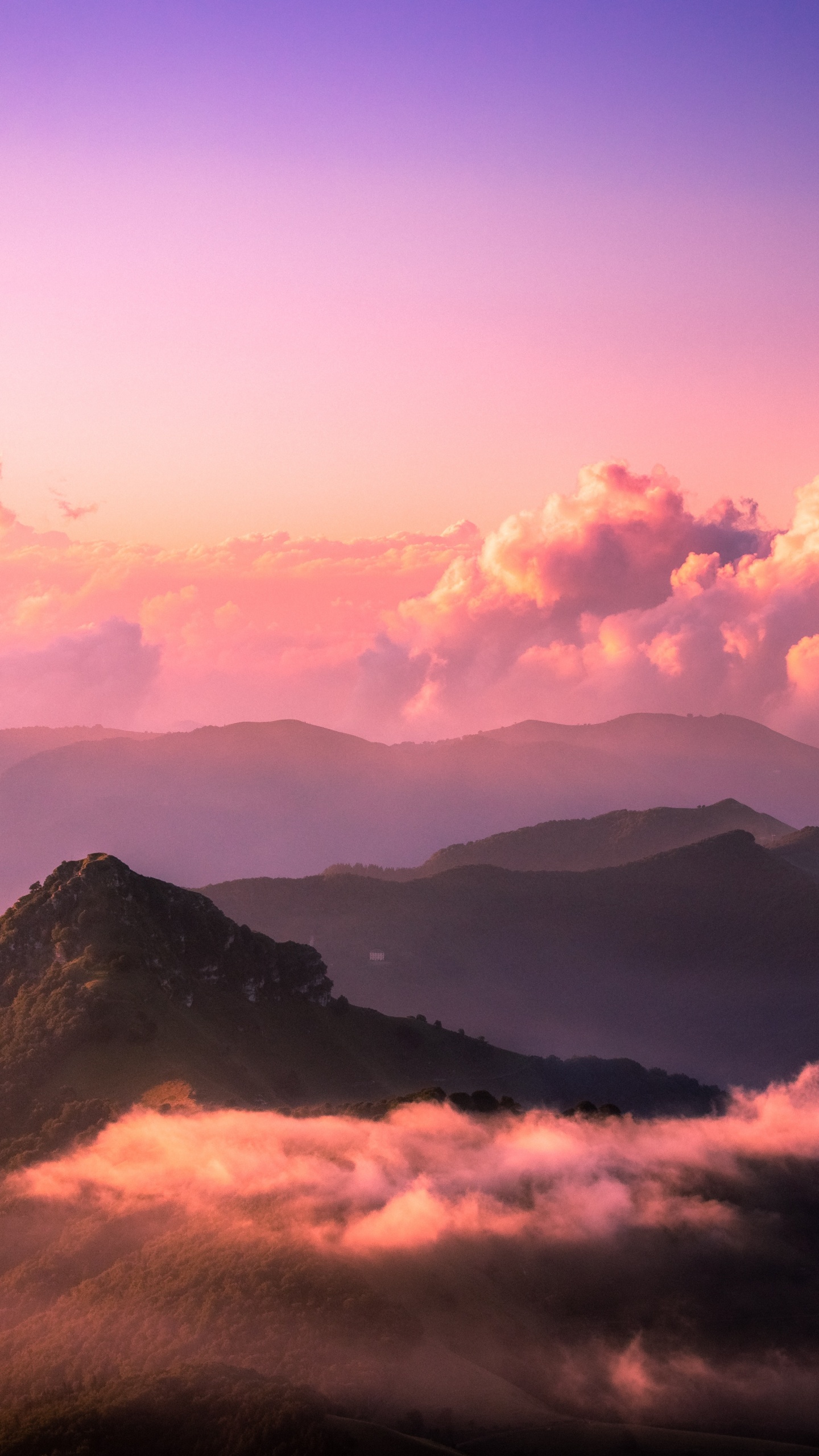 Cloud, Natur, Afterglow, Bergigen Landschaftsformen, Horizont. Wallpaper in 1440x2560 Resolution