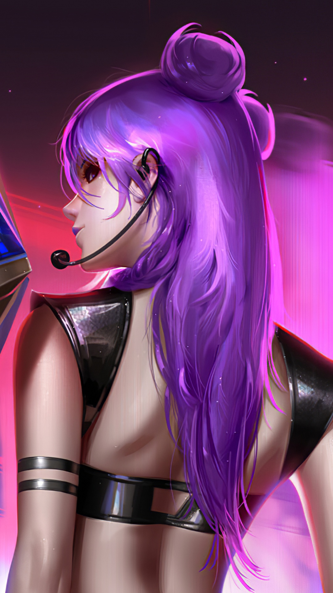 Anime, Magenta, Kunst, Purpur, Charakter. Wallpaper in 1080x1920 Resolution