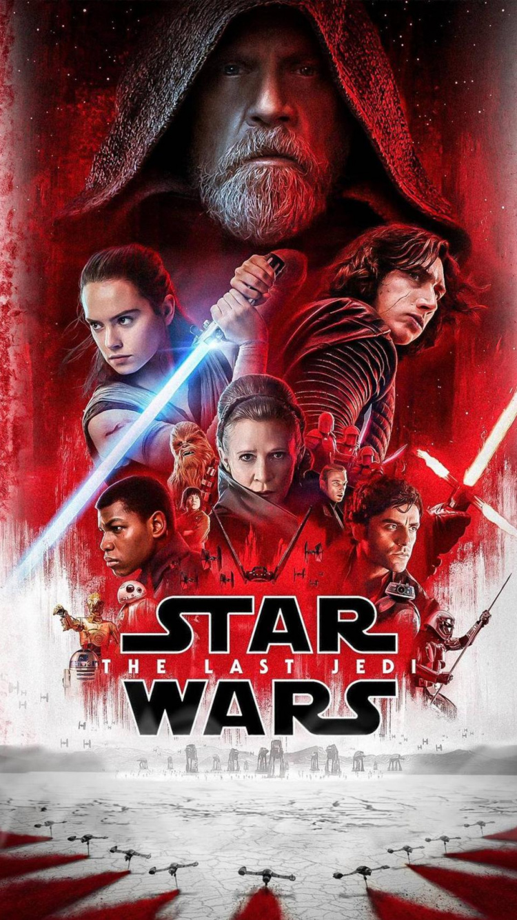 Star Wars The Last Jedi, Star Wars, Poster, Album Cover, Graphics. Wallpaper in 750x1334 Resolution