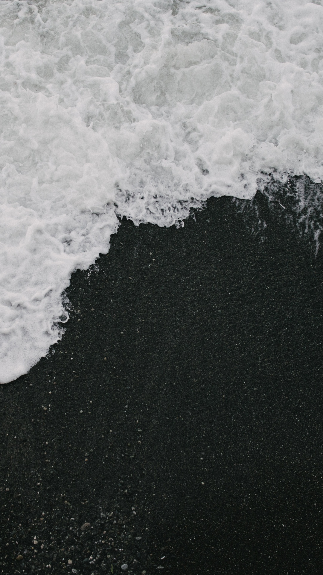 Minimalism, White, Water, Black, Wave. Wallpaper in 1080x1920 Resolution