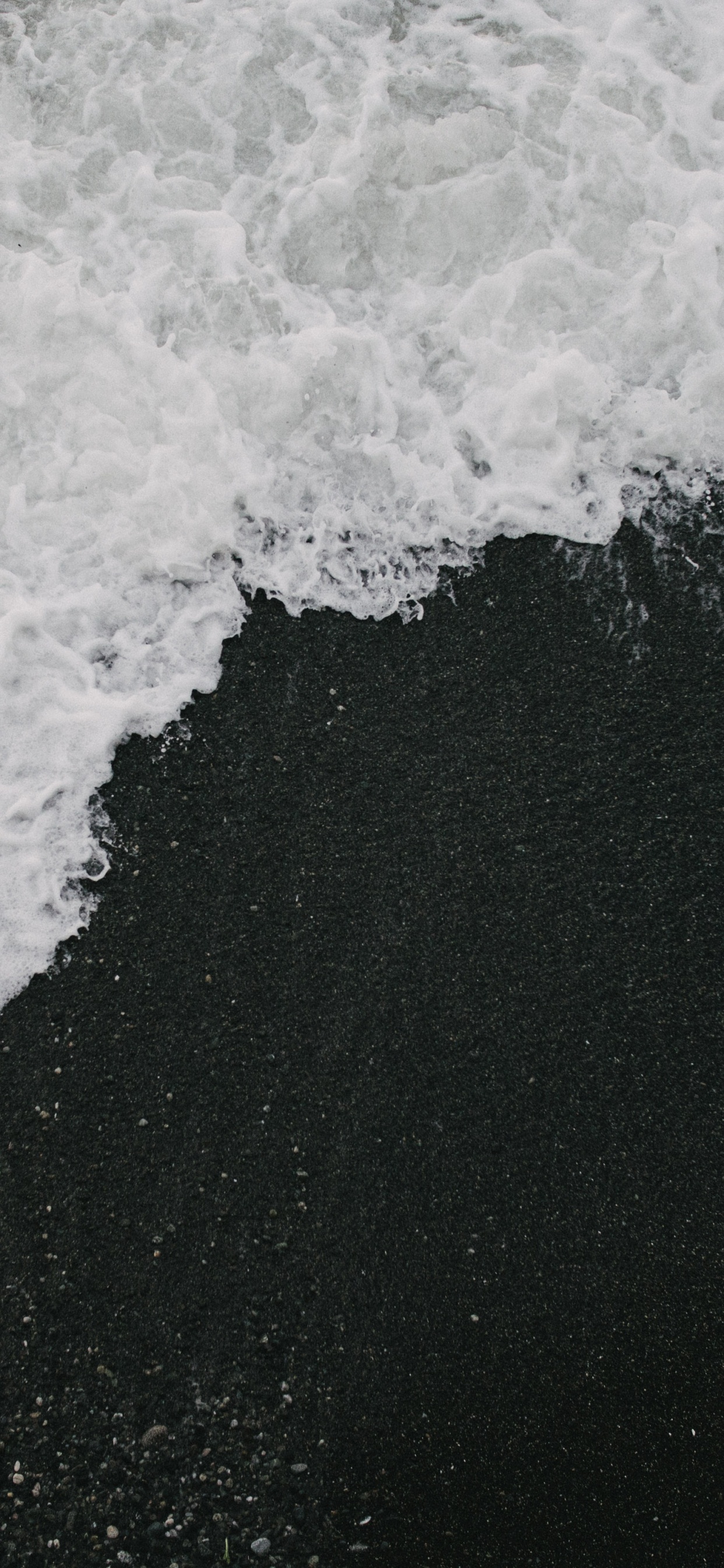 Minimalism, White, Water, Black, Wave. Wallpaper in 1242x2688 Resolution