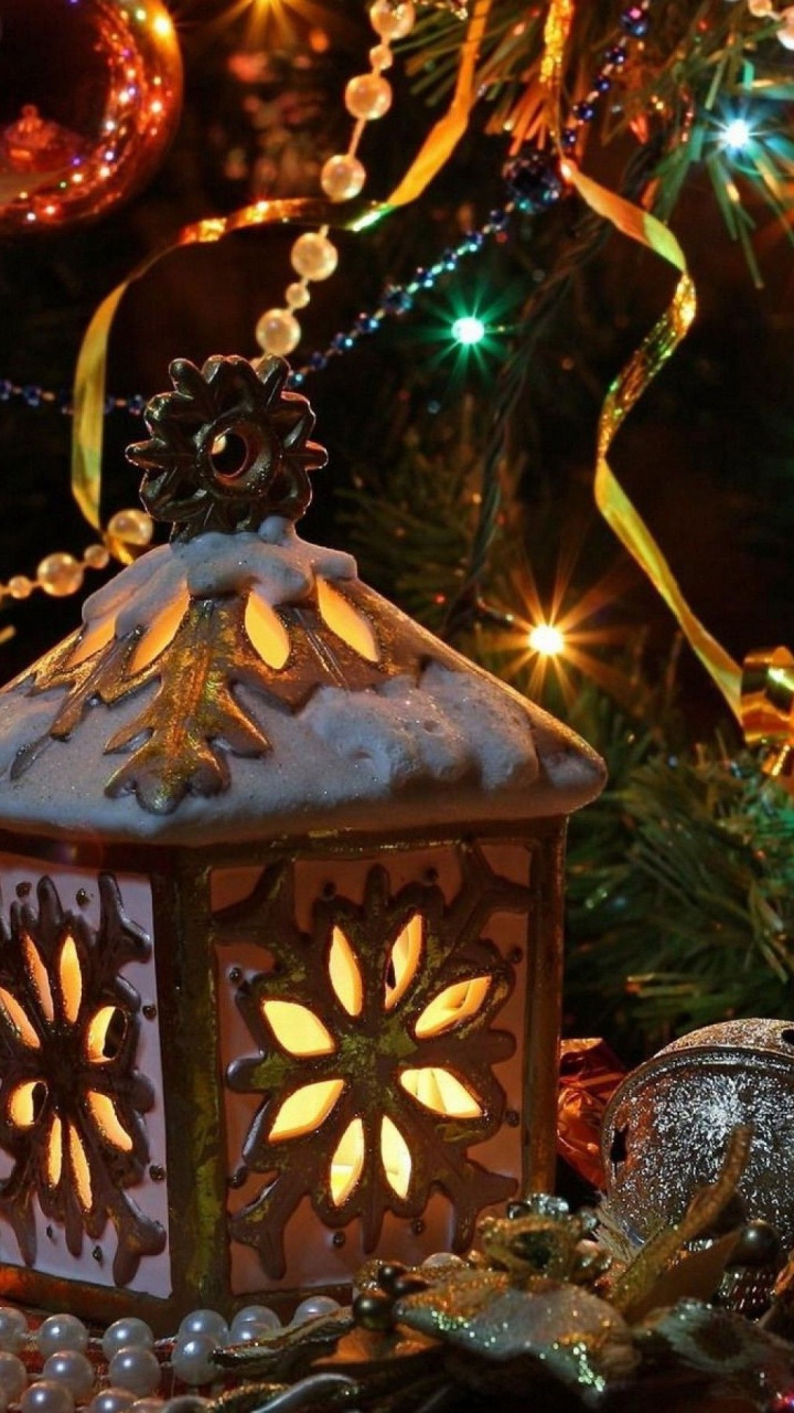 El Día De Navidad, Luces de Navidad, Adorno de Navidad, Navidad, Decoración de la Navidad. Wallpaper in 720x1280 Resolution
