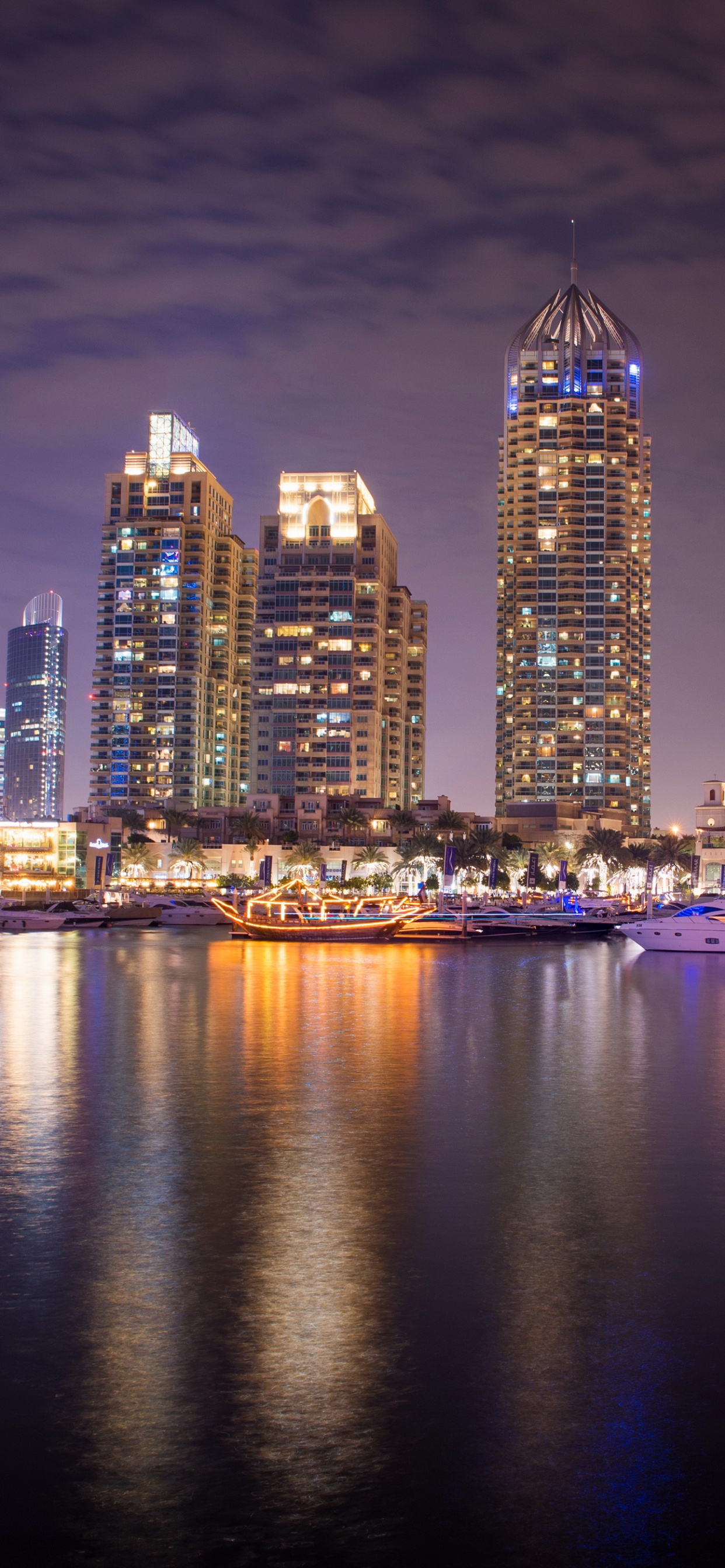 City Skyline During Night Time. Wallpaper in 1242x2688 Resolution