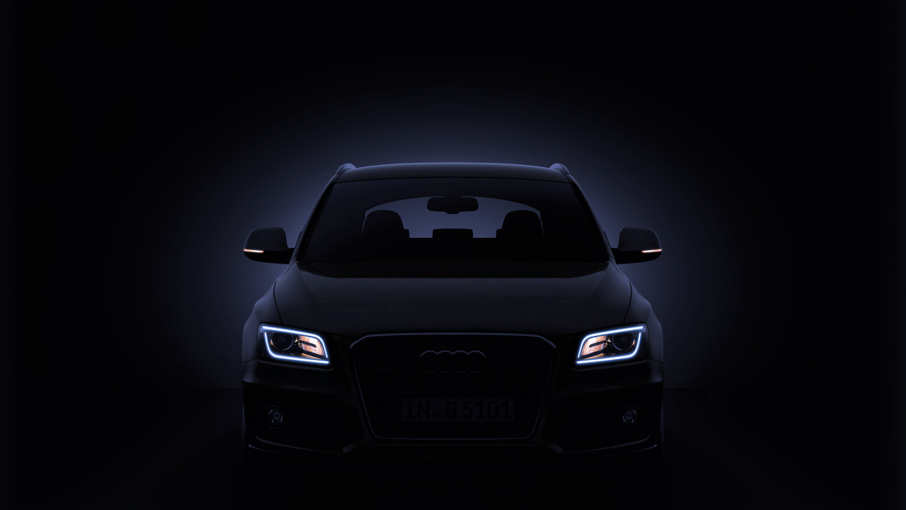 Bmw m 3 Noir Sur Fond Noir. Wallpaper in 1280x720 Resolution