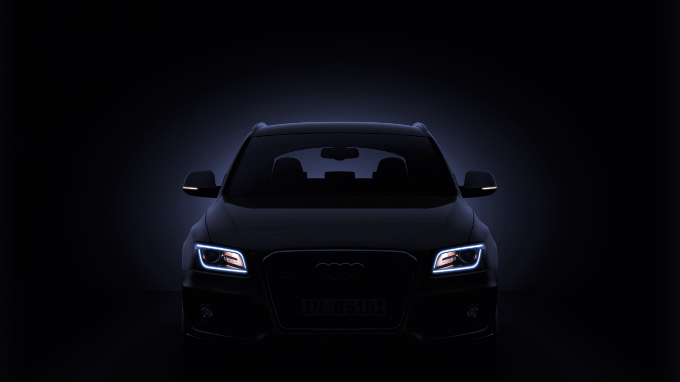 Bmw m 3 Noir Sur Fond Noir. Wallpaper in 1366x768 Resolution