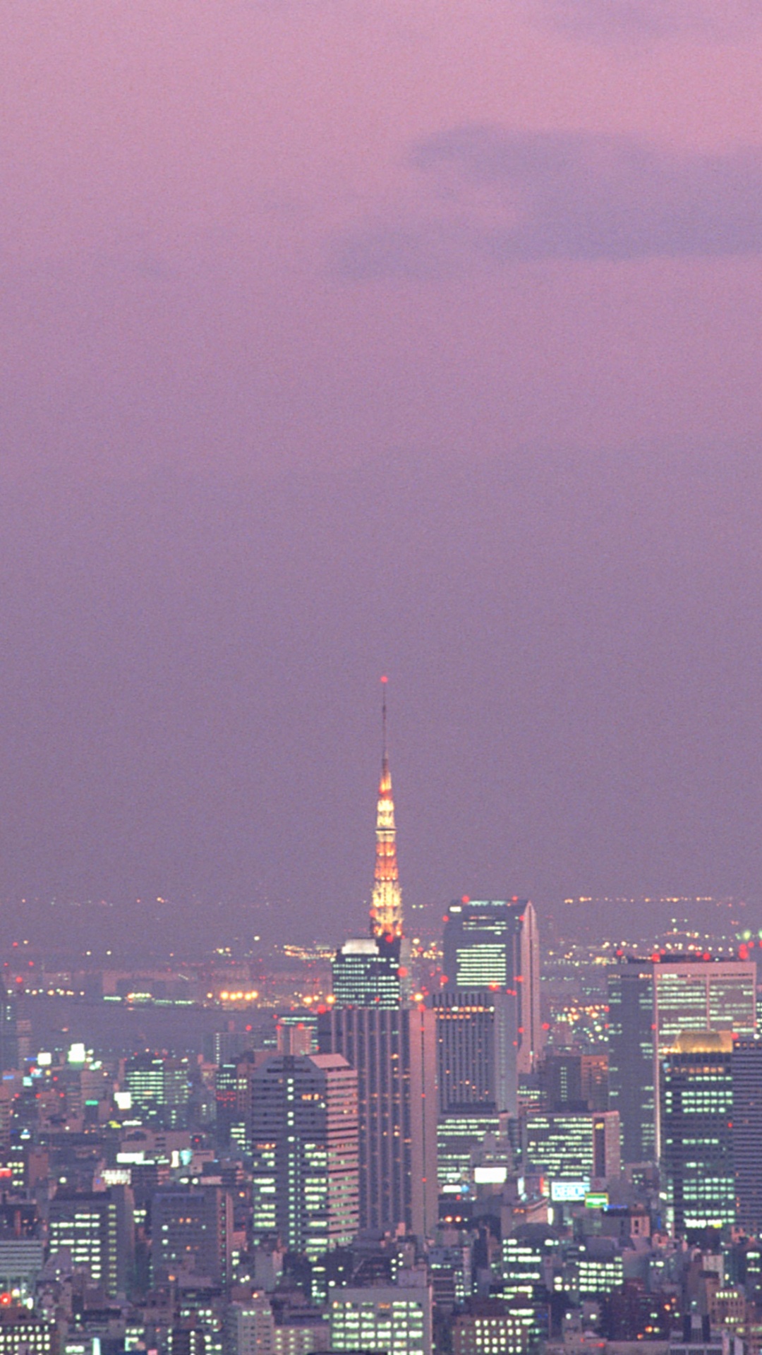 City Skyline During Night Time. Wallpaper in 1080x1920 Resolution
