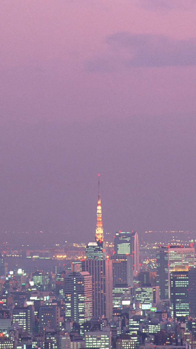City Skyline During Night Time. Wallpaper in 750x1334 Resolution