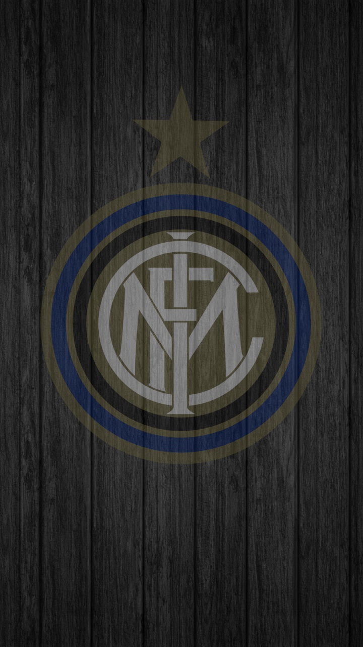 Logotipo Azul y Amarillo en la Superficie de Madera Marrón. Wallpaper in 720x1280 Resolution