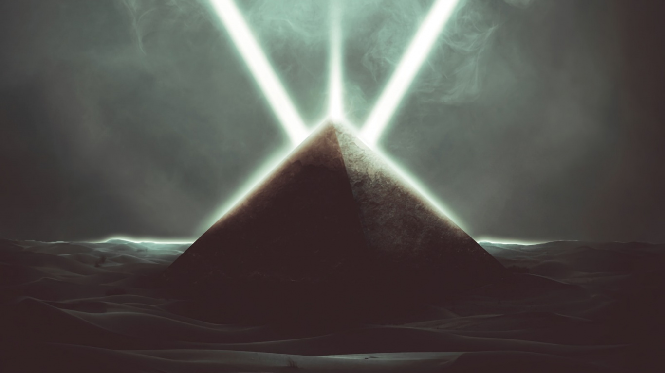 Peinture Abstraite en Noir et Blanc. Wallpaper in 1366x768 Resolution