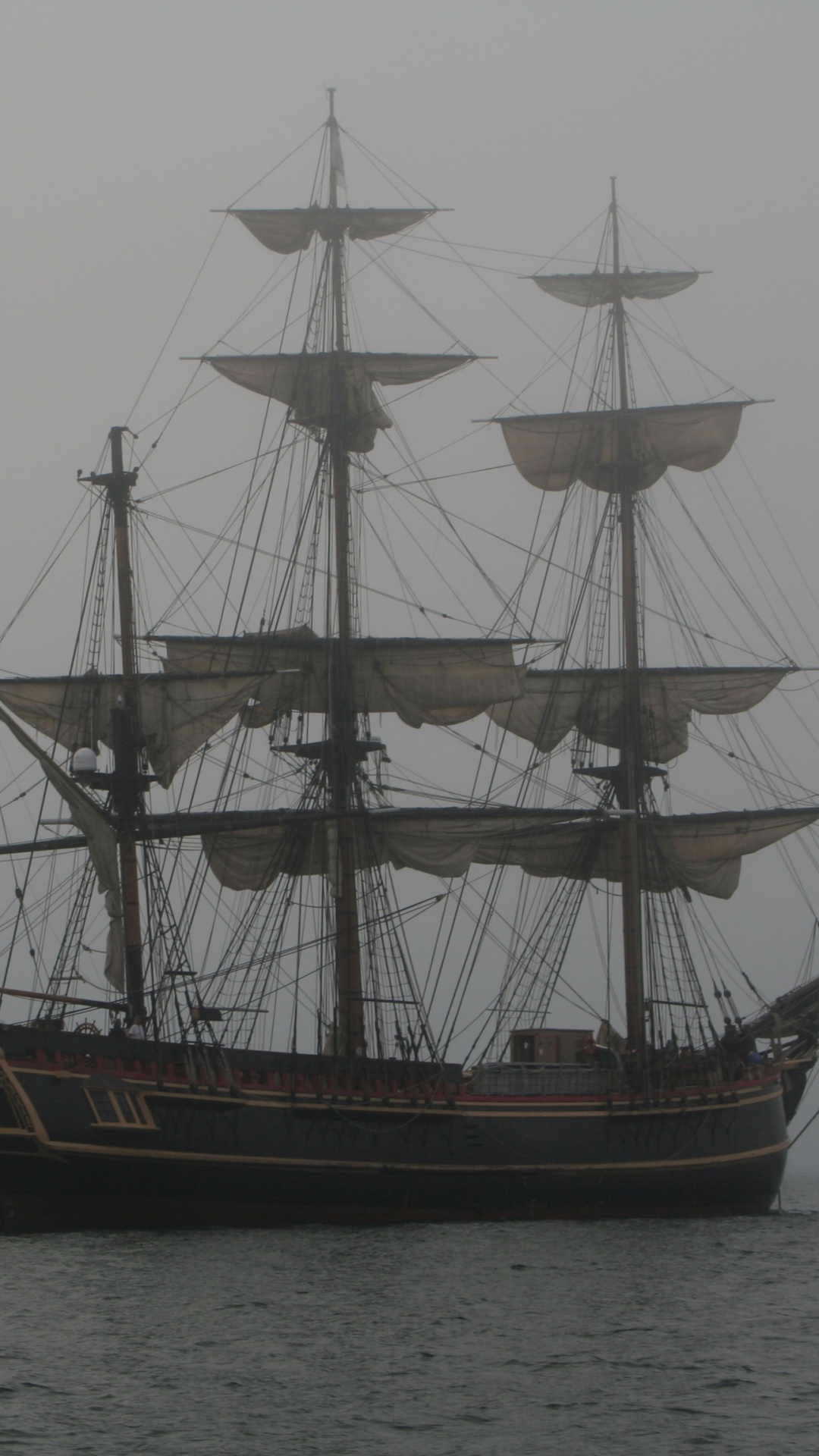 高船, 桅杆, 旗舰, Barquentine, 卡瑞克 壁纸 1080x1920 允许