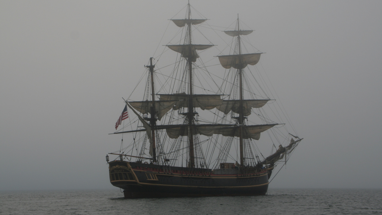 高船, 桅杆, 旗舰, Barquentine, 卡瑞克 壁纸 1280x720 允许