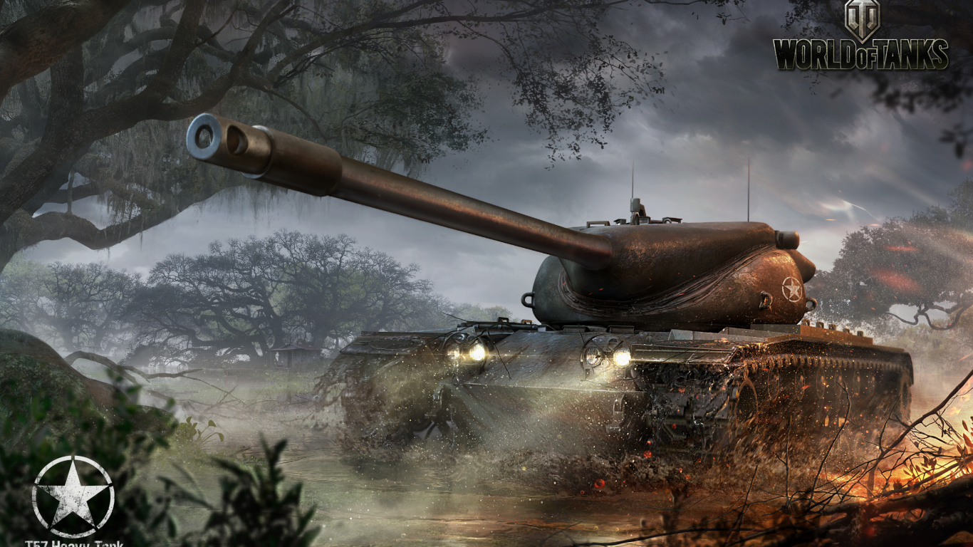 World of Tanks, Tank, Wargaming, Kampffahrzeug. Wallpaper in 1366x768 Resolution