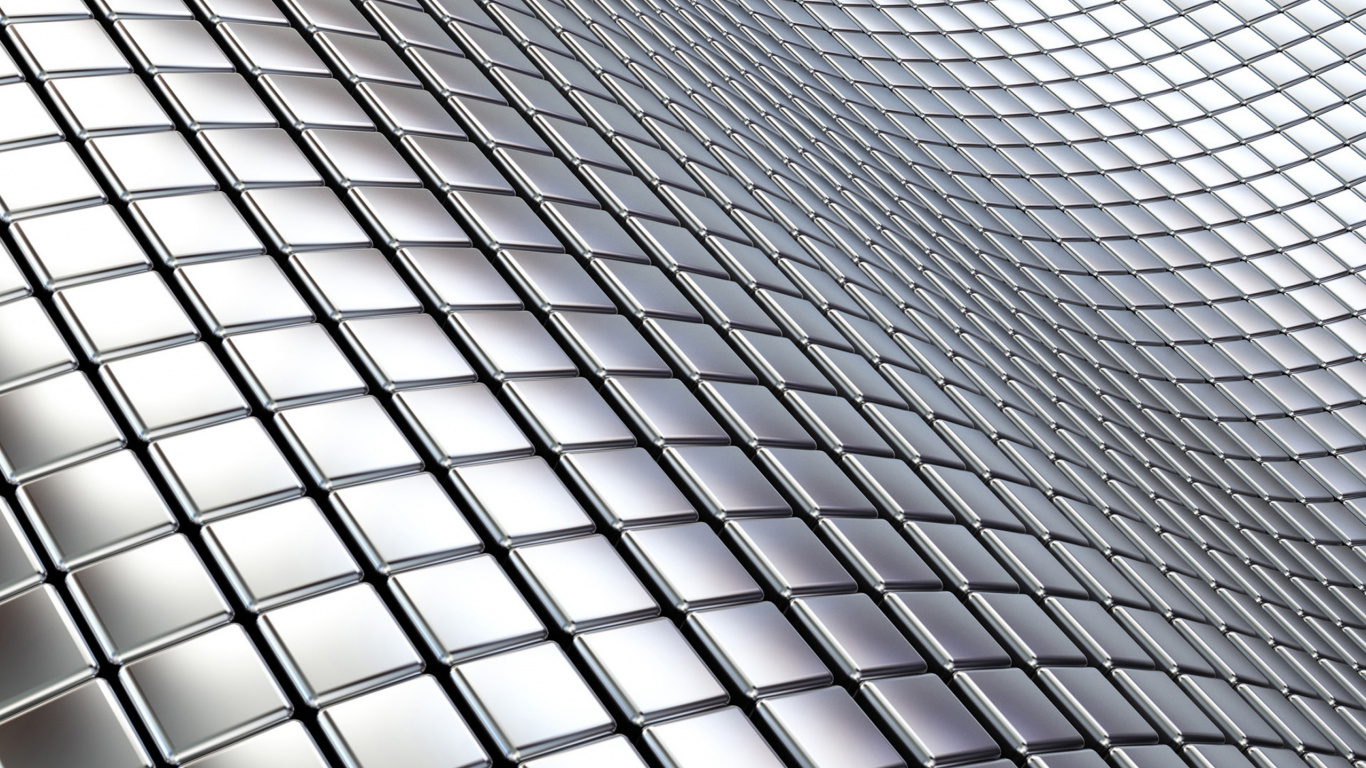 Schwarz-weißer Metallrahmen. Wallpaper in 1366x768 Resolution