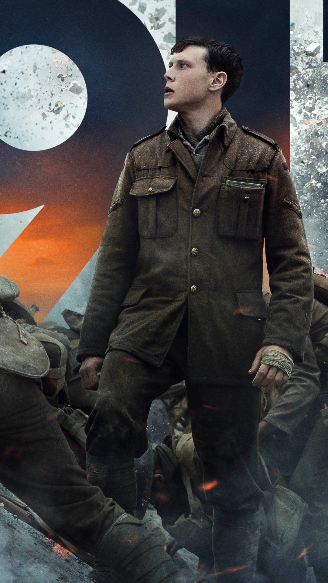 Film 1917, Sam Mendes, Benedict Cumberbatch, 1917, Krieg. Wallpaper in 1080x1920 Resolution
