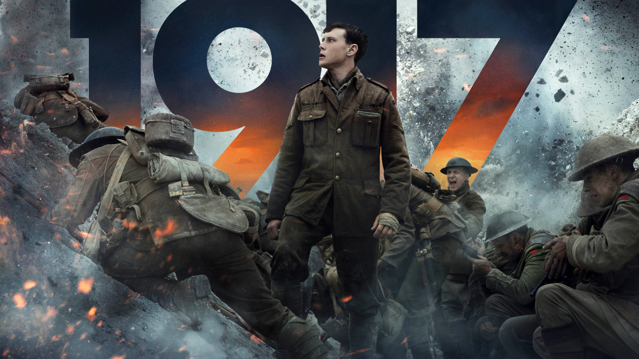 Película de 1917, Sam Mendes, Benedict Cumberbatch, 1917, Guerra. Wallpaper in 1280x720 Resolution