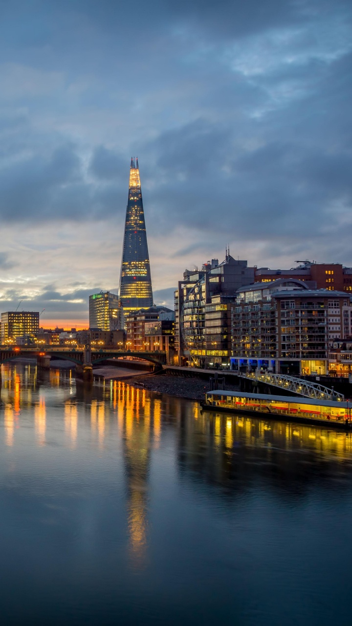 反射, 城市景观, 城市, 里程碑, 天际线 壁纸 720x1280 允许