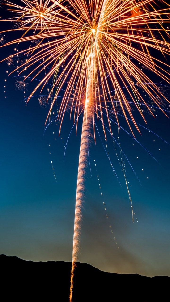 Feuerwerk, Partei, Veranstaltung, Erholung, Silvester. Wallpaper in 720x1280 Resolution