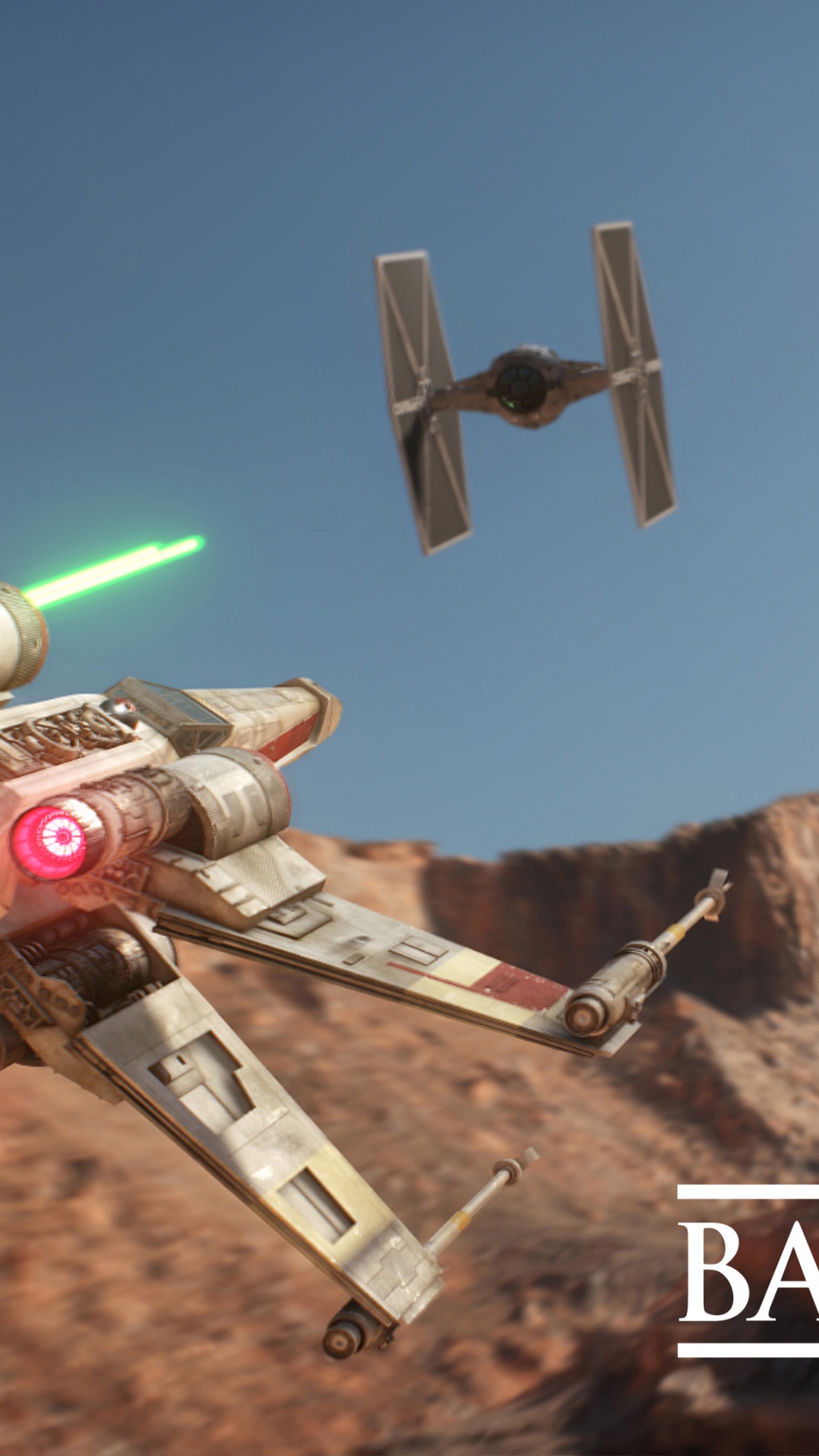 Star Wars Battlefront, Star Wars Battlefront Ii, Star Wars X-Wing Contra TIE Fighter, X-wing Starfighter, Caza TIE. Wallpaper in 1080x1920 Resolution