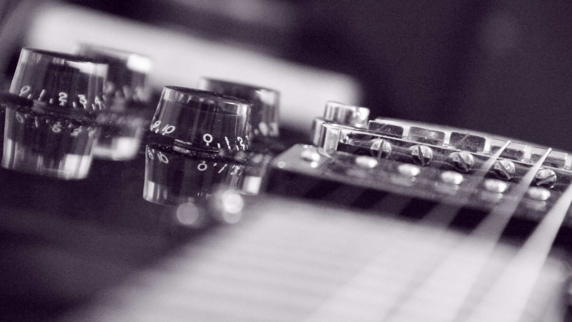 Grayscale Photo of Audio Mixer. Wallpaper in 1920x1080 Resolution