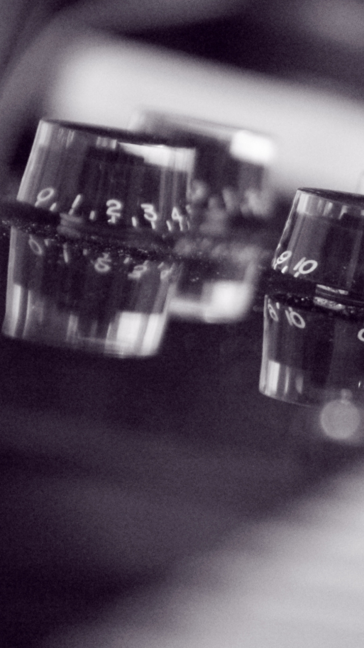 Grayscale Photo of Audio Mixer. Wallpaper in 750x1334 Resolution