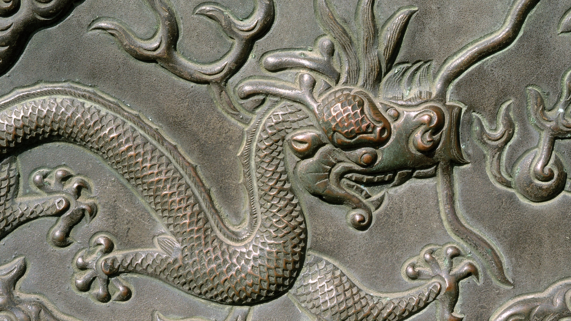 龙, 救济, 石雕刻, 雕刻, 古代历史 壁纸 1920x1080 允许