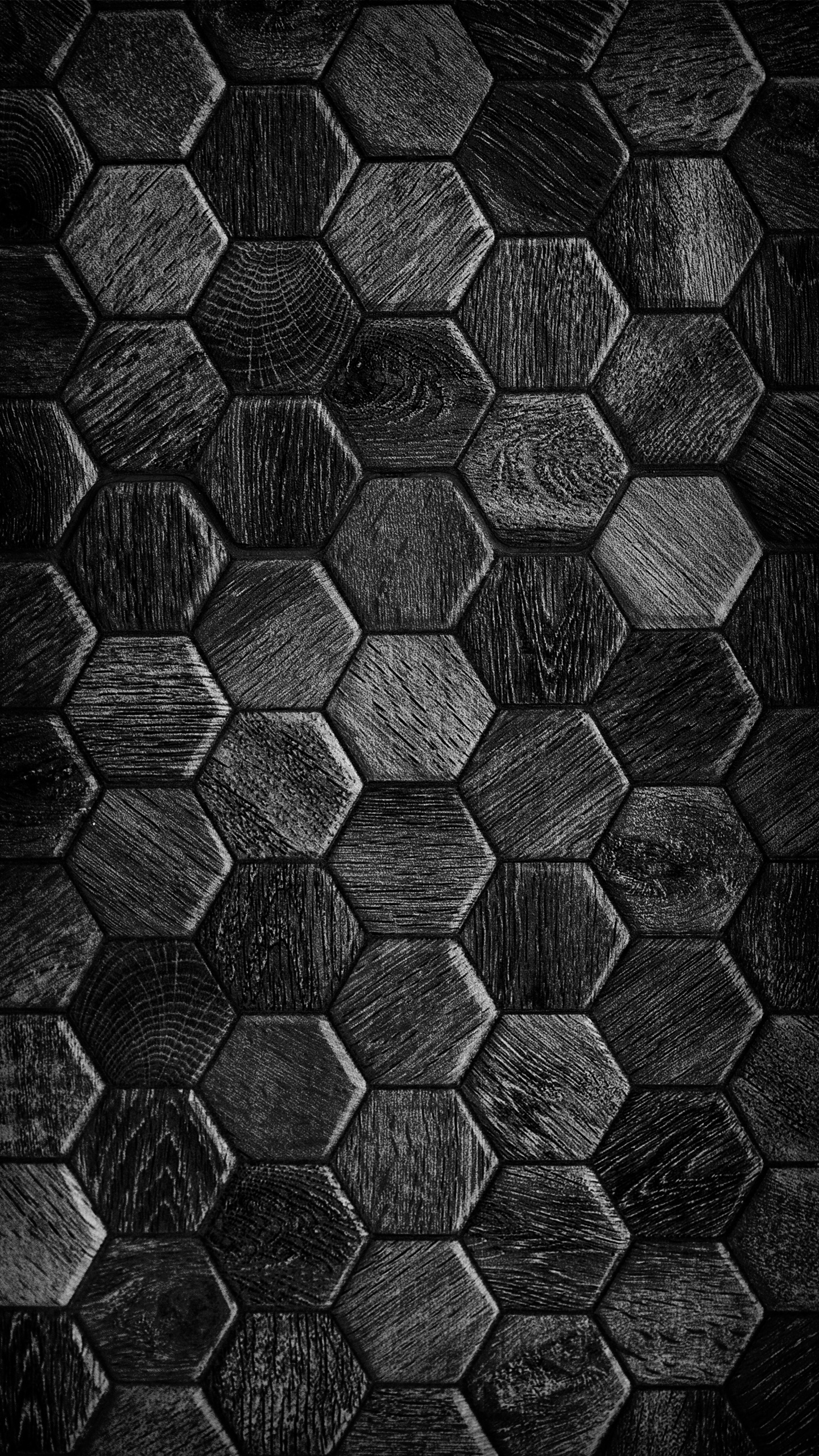 Grey, Black and White, Art, Symmetry, Tints and Shades. Wallpaper in 1440x2560 Resolution