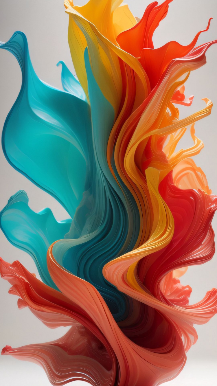 Orange, Peinture D'art, Peinture, Art, Aqua. Wallpaper in 750x1334 Resolution